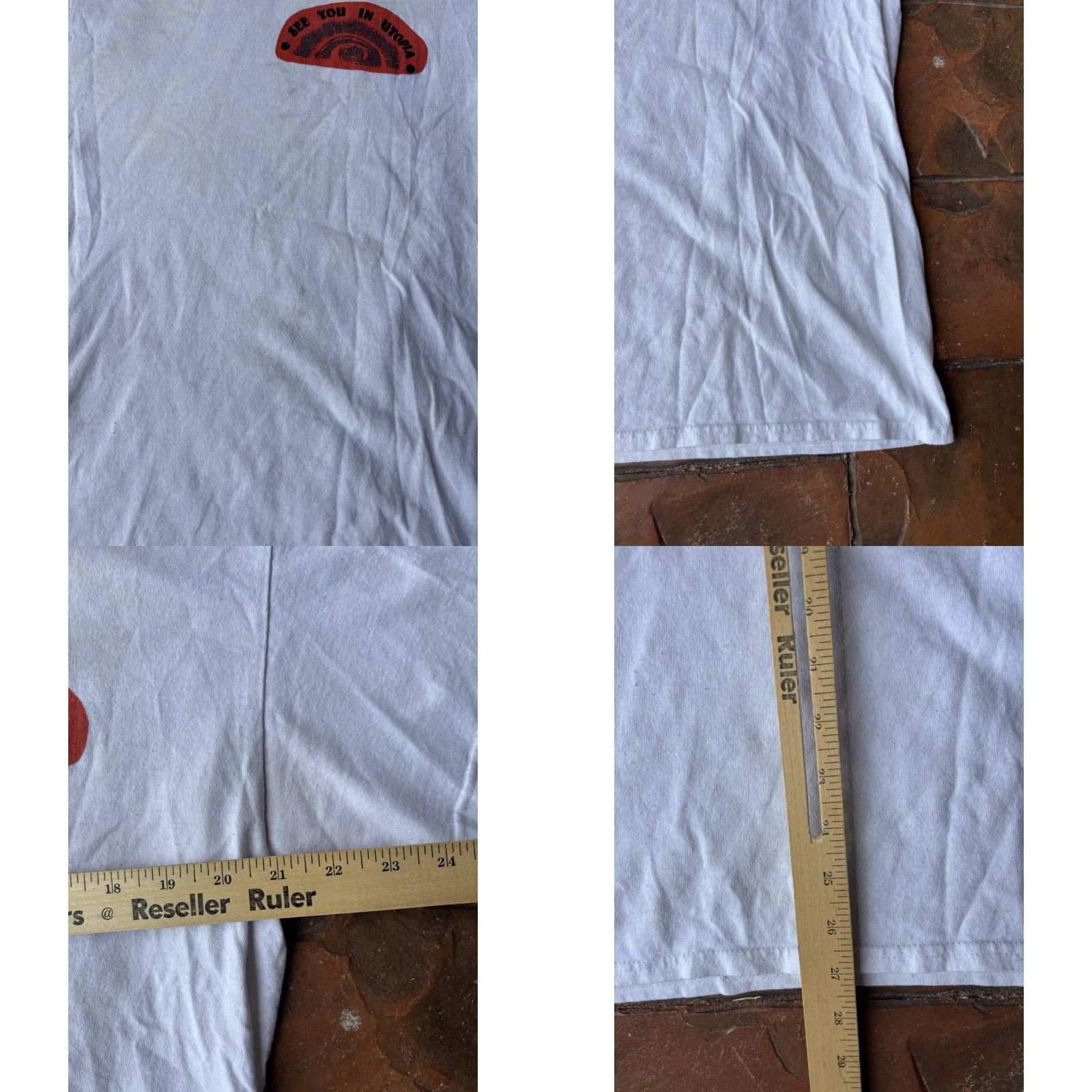 Travis Scott VINTAGE? No — Travis Scott Astroworld Astrofest 2021 T-Shirt M White Graphic Print Crew Neck Short Sleeve Cactus Jack Logo Men Size US M / EU 48-50 / 2 - 9 Thumbnail