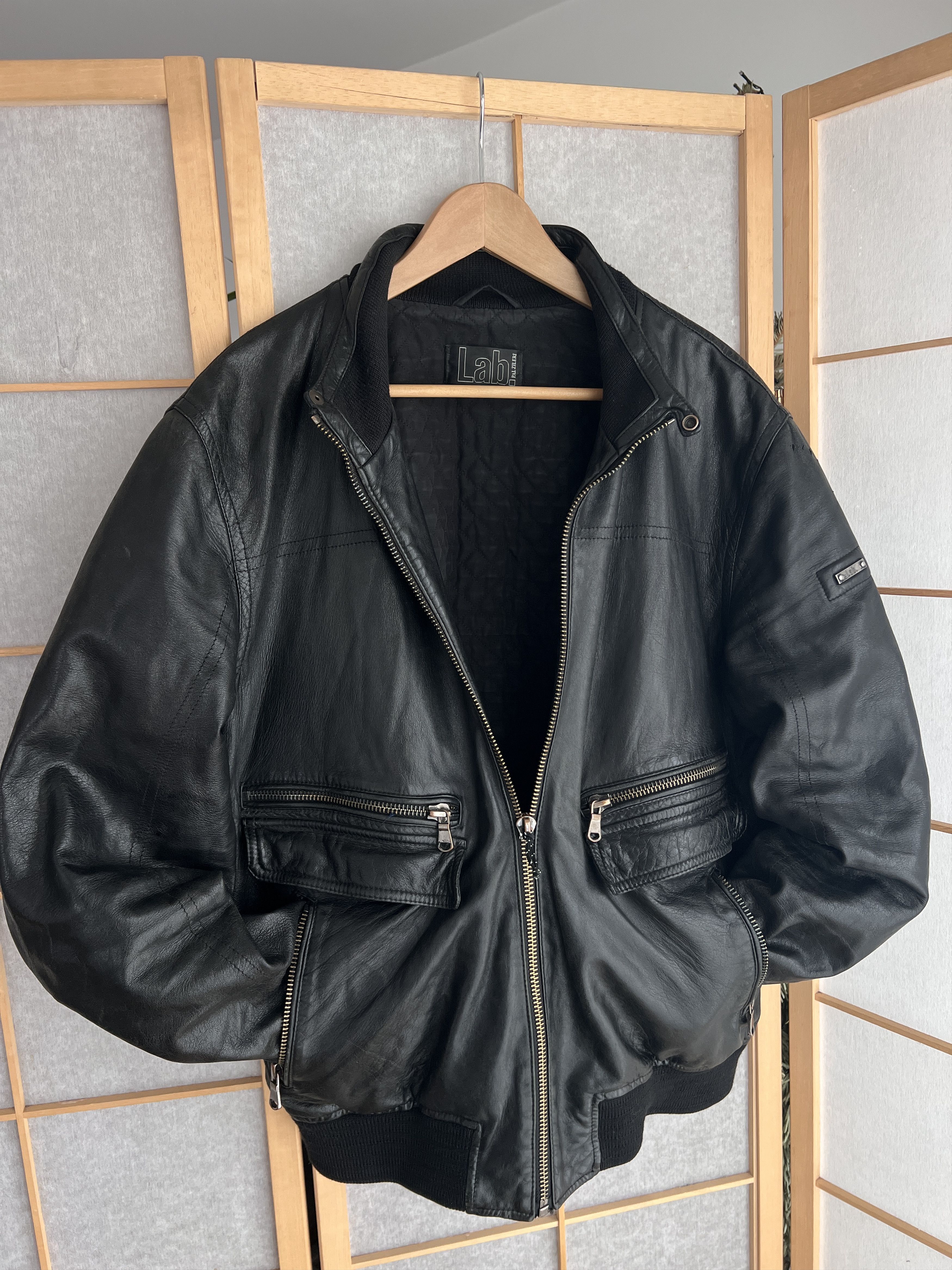 If Six Was Nine Vintage 2000s leather bomber jacket baggy boxy y2k japanese Size US L / EU 52-54 / 3 - 2 Thumbnail