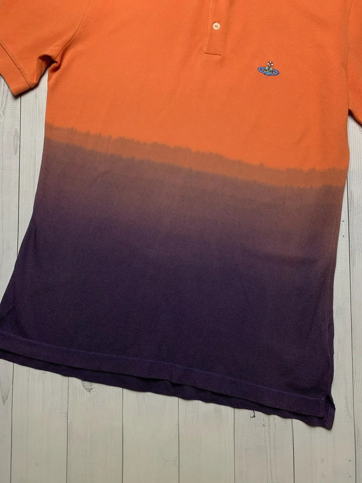Vintage Vintage Vivienne Westwood polo shirt orange Purple size XL Size US XL / EU 56 / 4 - 3 Thumbnail