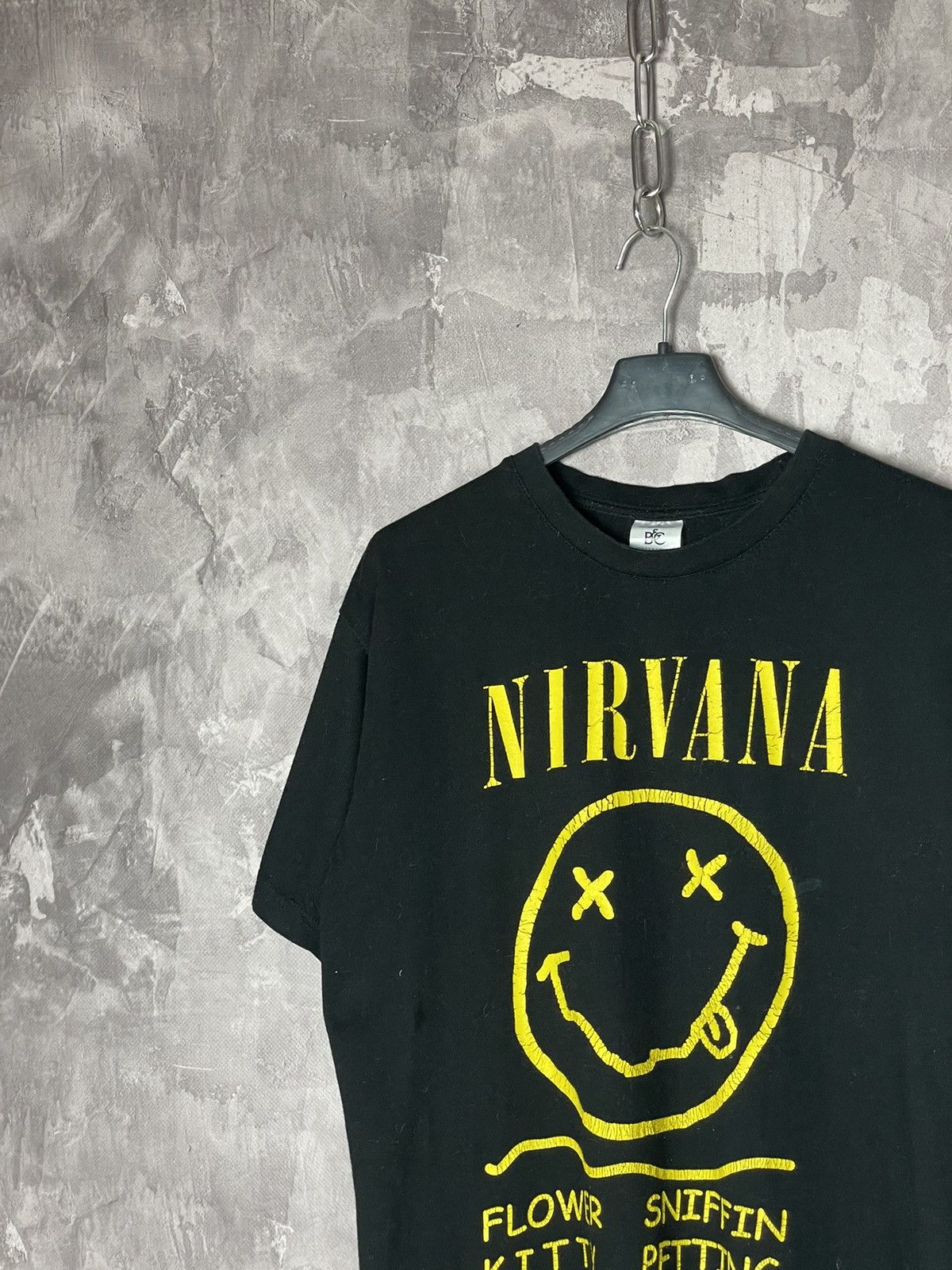 Band Tees × Nirvana × Vintage Nirvana Smiley face vintage t shirt Size US M / EU 48-50 / 2 - 3 Thumbnail
