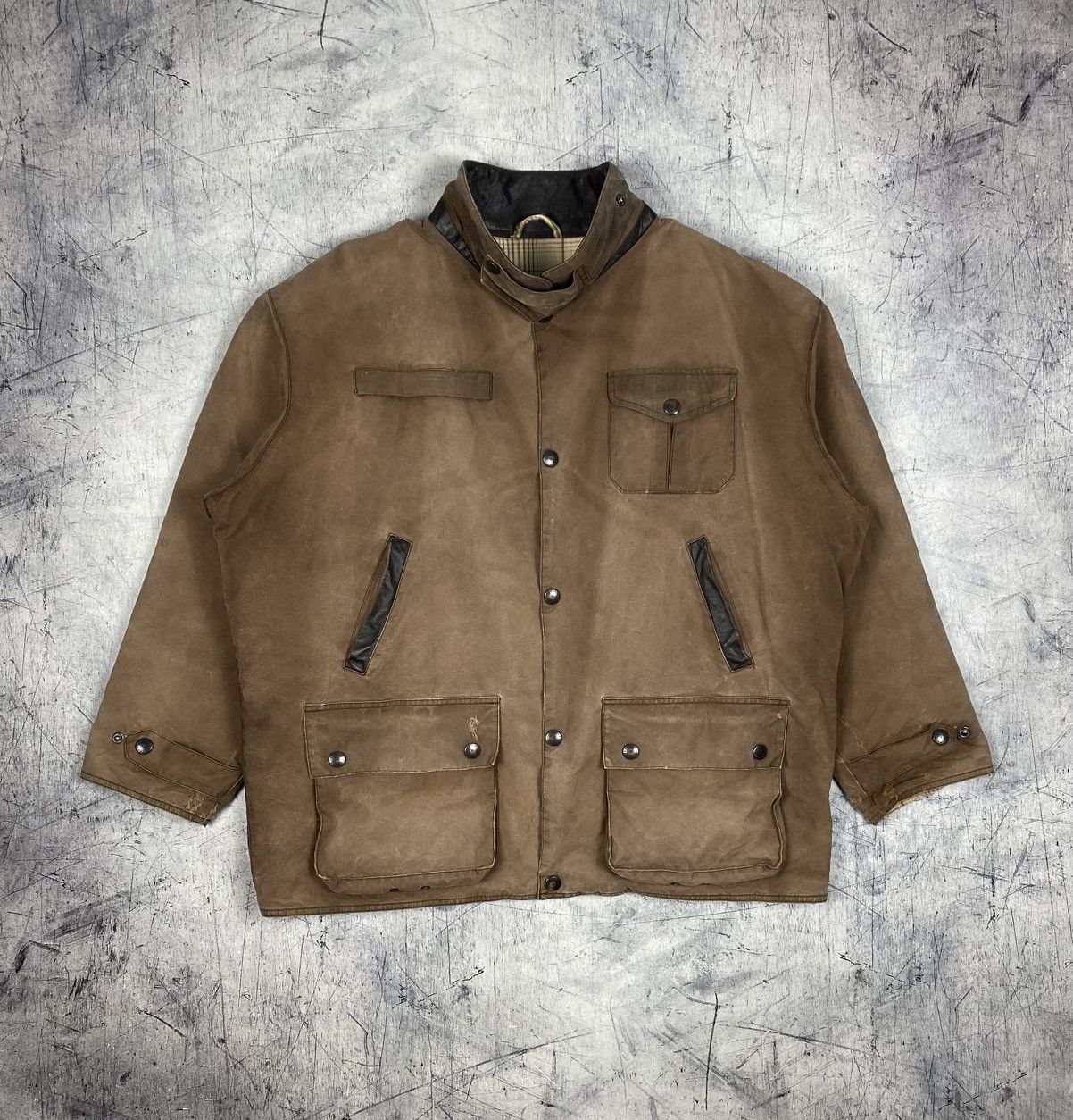 Barbour Barbour Bushman Waxed Jacket Brown Distressed Workwear Size US XXL / EU 58 / 5 - 2 Thumbnail