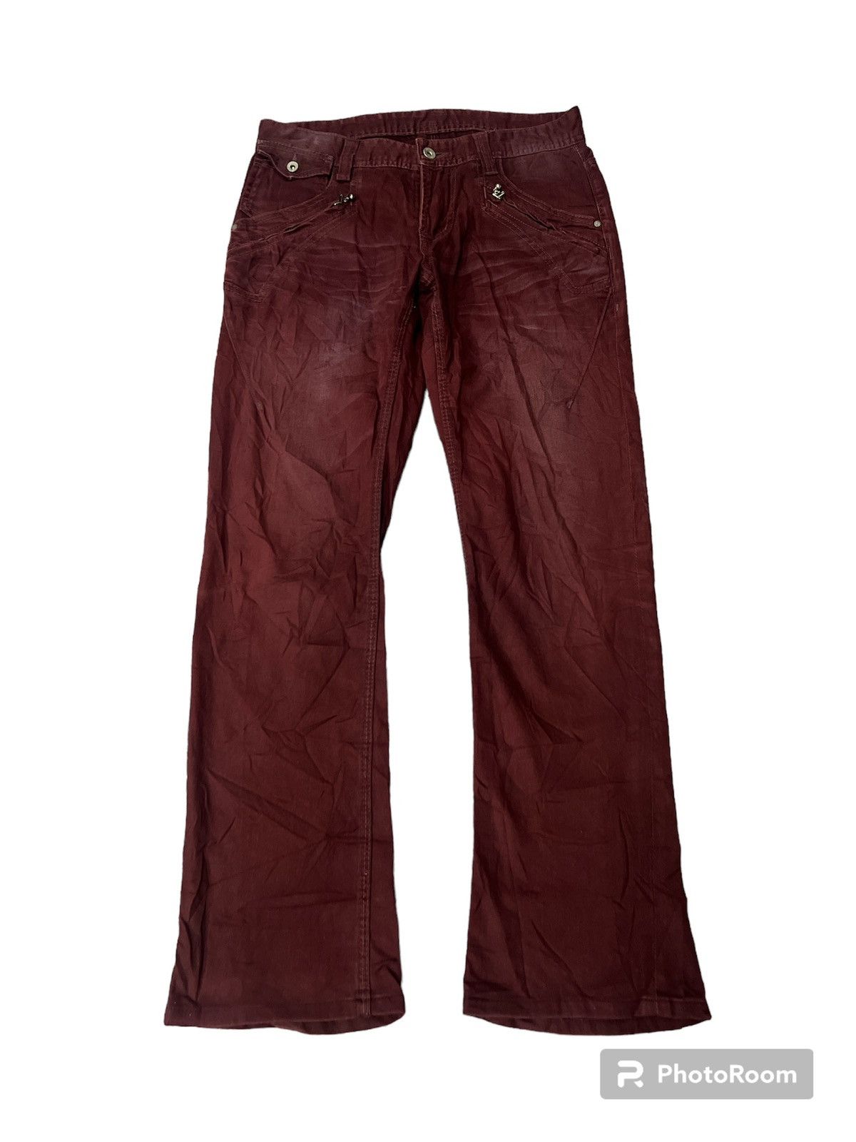 FLARED🔥NICOLE CLUB MAROON COTTON PANT