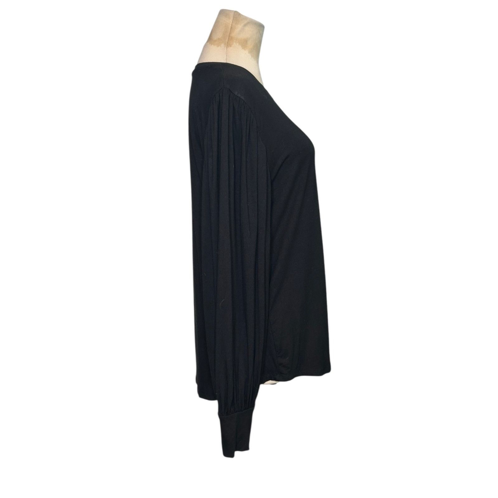 Elie Tahari Tahari black long balloon sleeves blouse size Medium Size S / US 4 / IT 40 - 6 Thumbnail