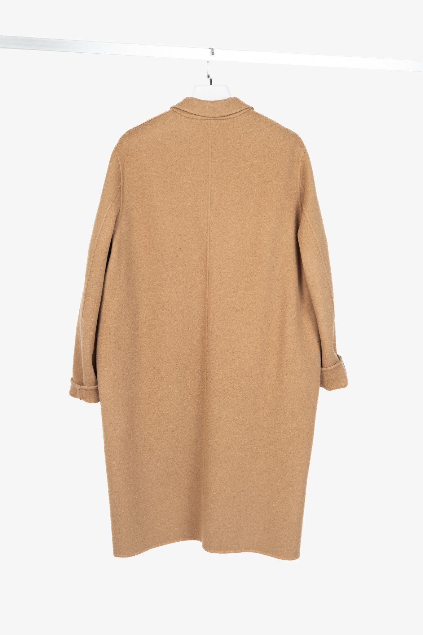Acne Studios Acne Studios Camel Melange Single-Breasted Wool Coat Size S / US 4 / IT 40 - 2 Thumbnail