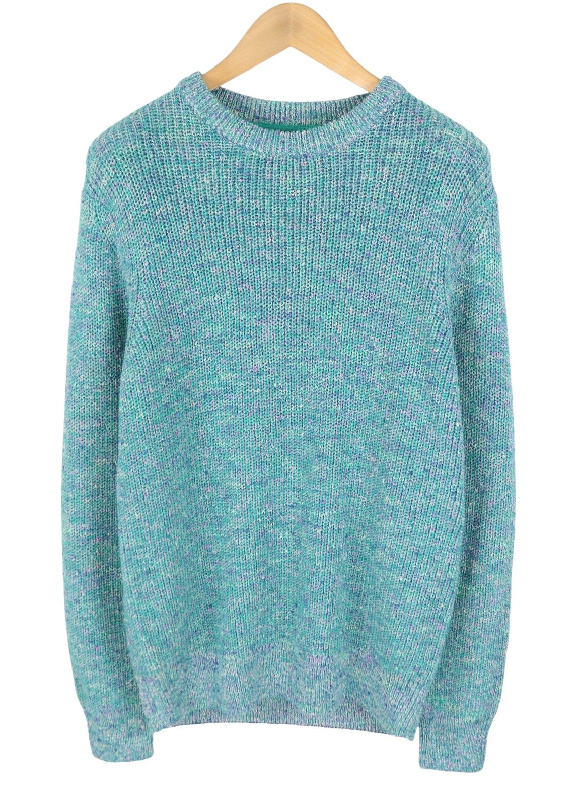 Scotch & Soda M Blue Melange Crew Collar Tight-Knit Pull On Jumper 91034 Size US M / EU 48-50 / 2 - 2 Thumbnail