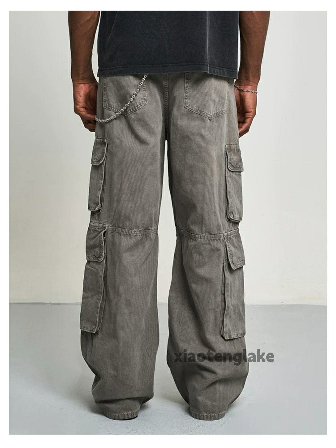 Vintage Unisex outdoor utility loose baggy skate carpenter pants Size US 32 / EU 48 - 5 Thumbnail