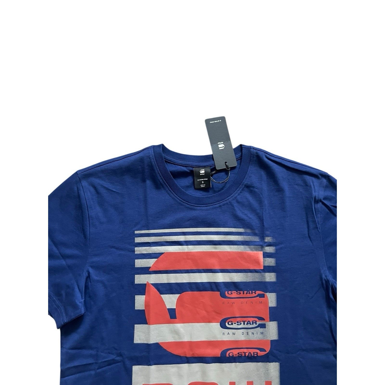 G-Star G-Star Raw Mens Faded Burger T-Shirt Bullpen Blue $60 Size S Size US S / EU 44-46 / 1 - 2 Thumbnail