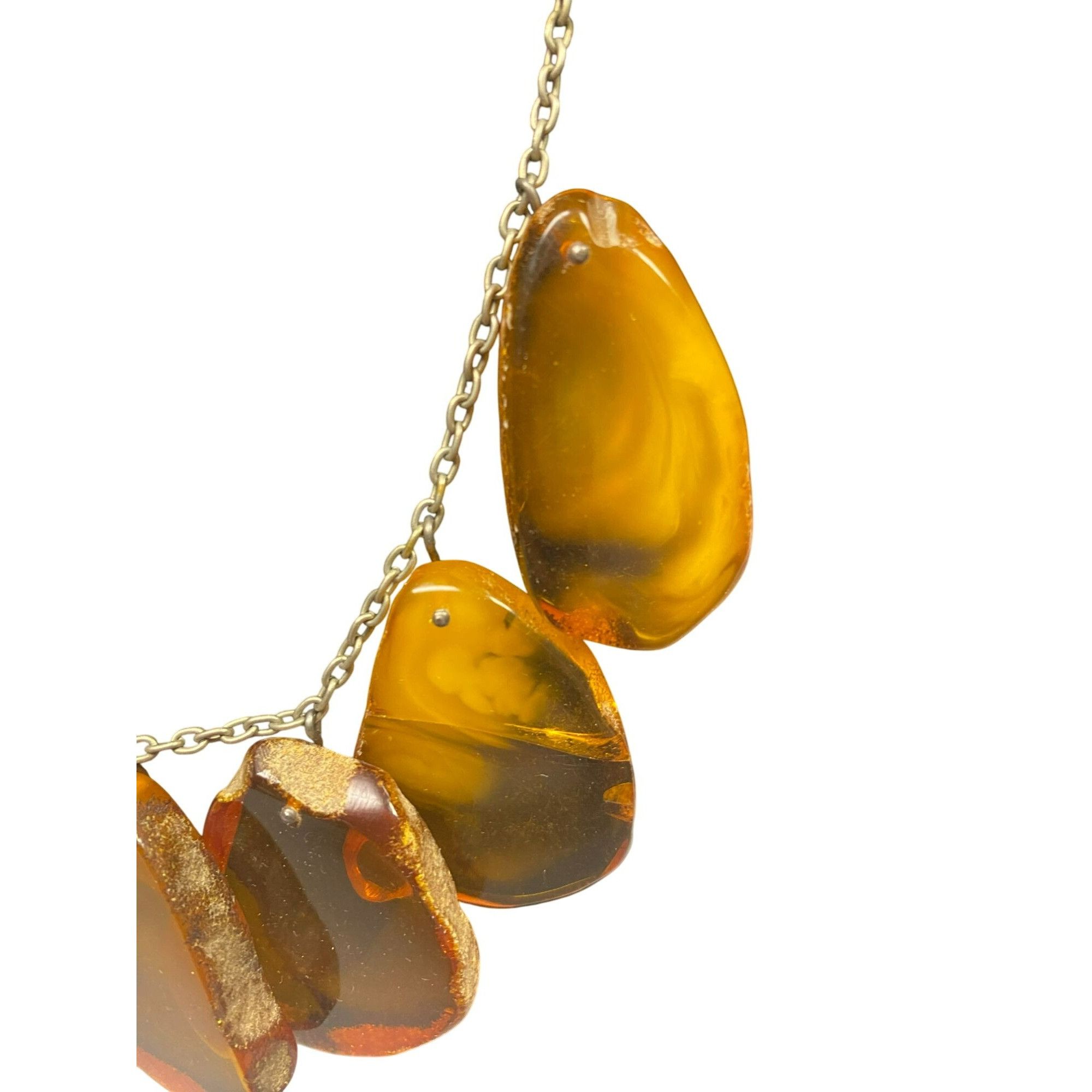 Handmade Handmade Rare OOAC Vintage Baltic Amber Statement Necklace, Size ONE SIZE - 4 Thumbnail