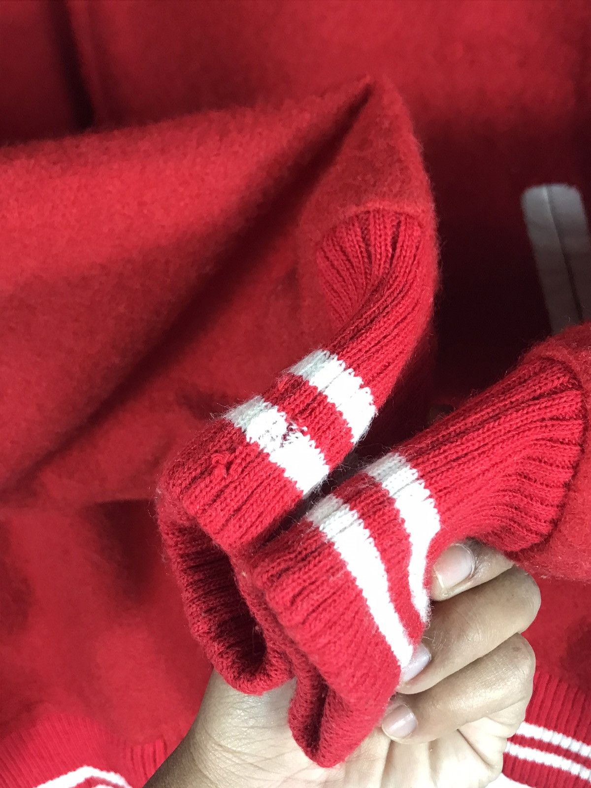 Vintage ⚡️Vintage La Crosse Red Varsity Jacket Size US L / EU 52-54 / 3 - 8 Thumbnail