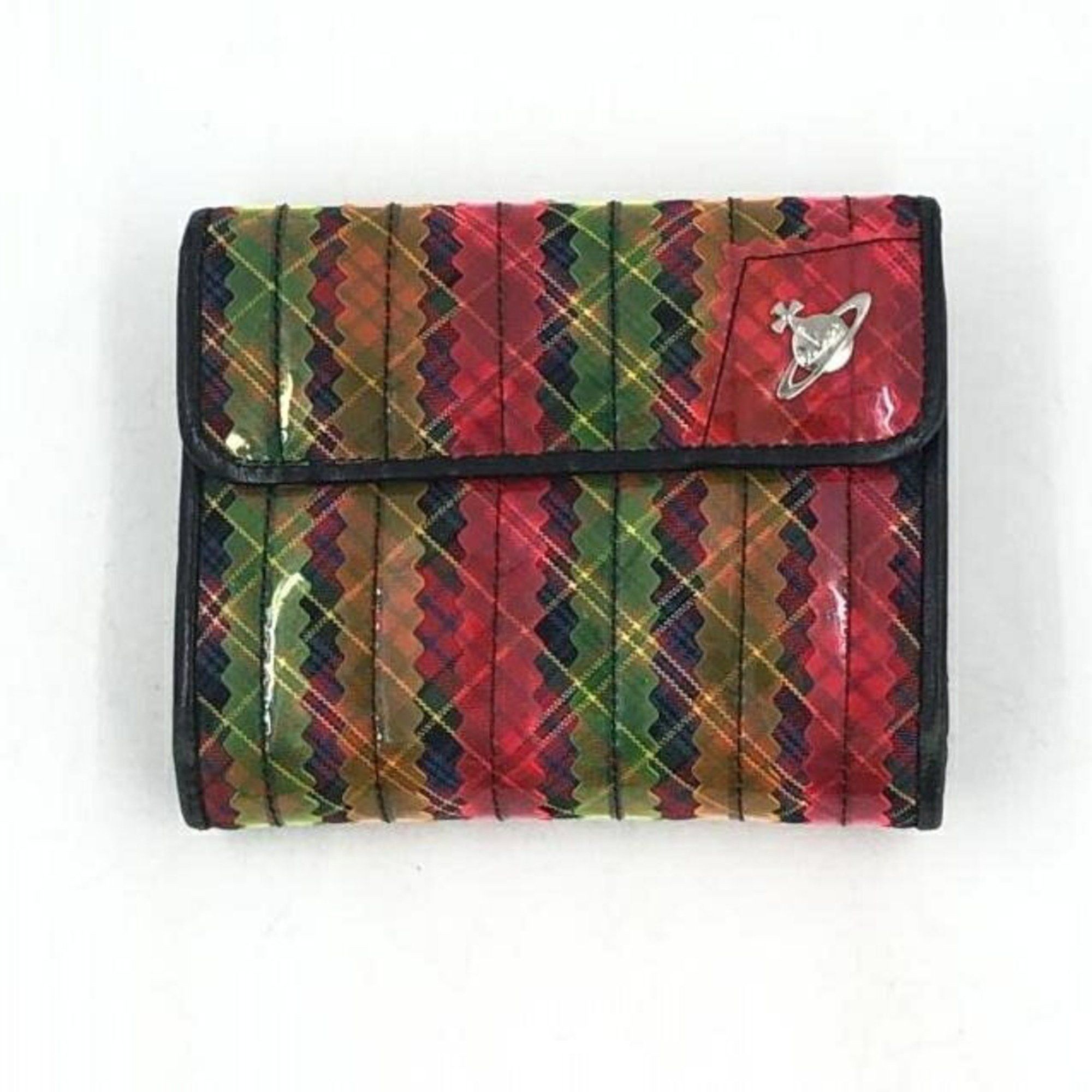 Vivienne Westwood VivienneWestwood Multi Check Stripe Tape Wallet Vivienne Westwood Size ONE SIZE - 1 Thumbnail
