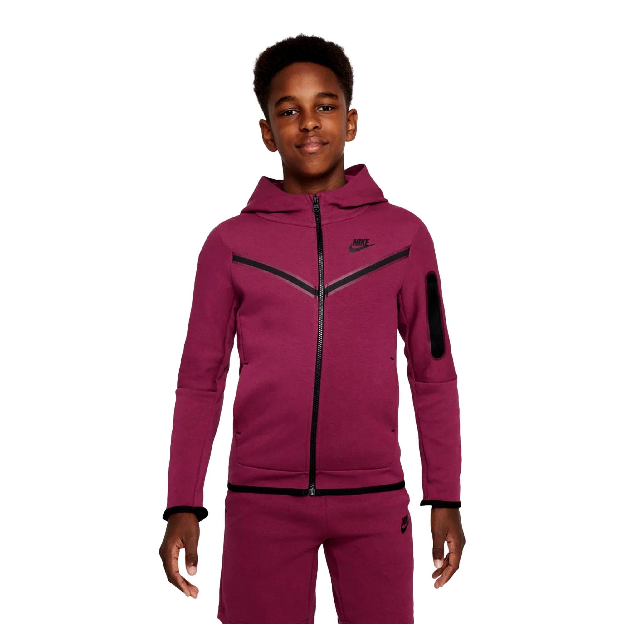 Nike Sportswear Tech Fleece Full Zip Hoodie Rosewood CU9223-653 Size US XS / EU 42 / 0 - 1 Thumbnail