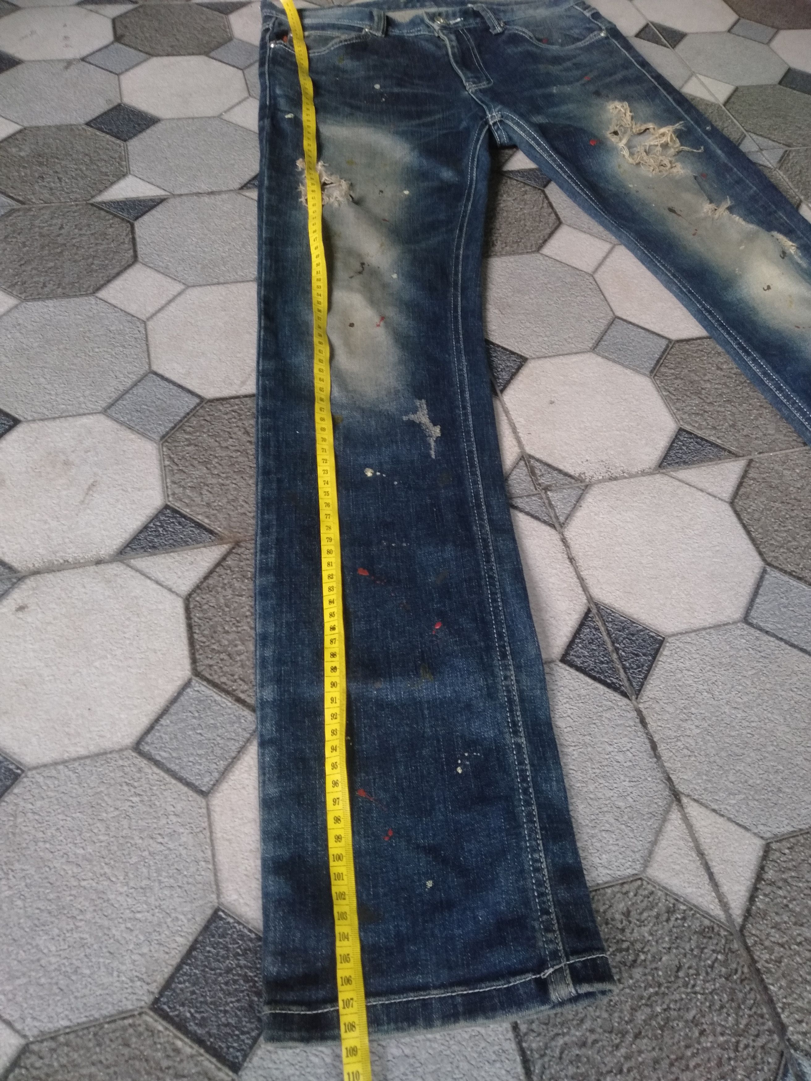 Hysteric Glamour × If Six Was Nine THE STORYI &&& DISTRESSED PAINTED DENIM Size US 33 - 14 Thumbnail