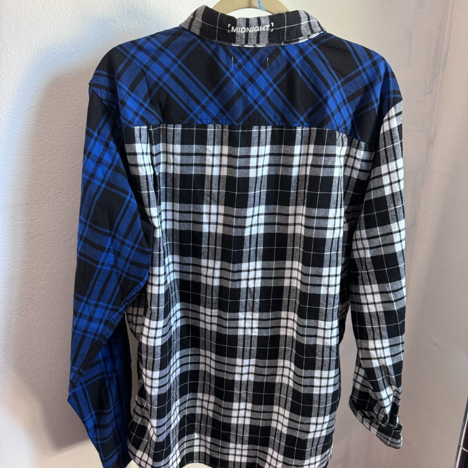 Midnight Studios Midnight Studios Multi Colored Blue Plaid Flannel Shirt XL Size US XL / EU 56 / 4 - 7 Thumbnail
