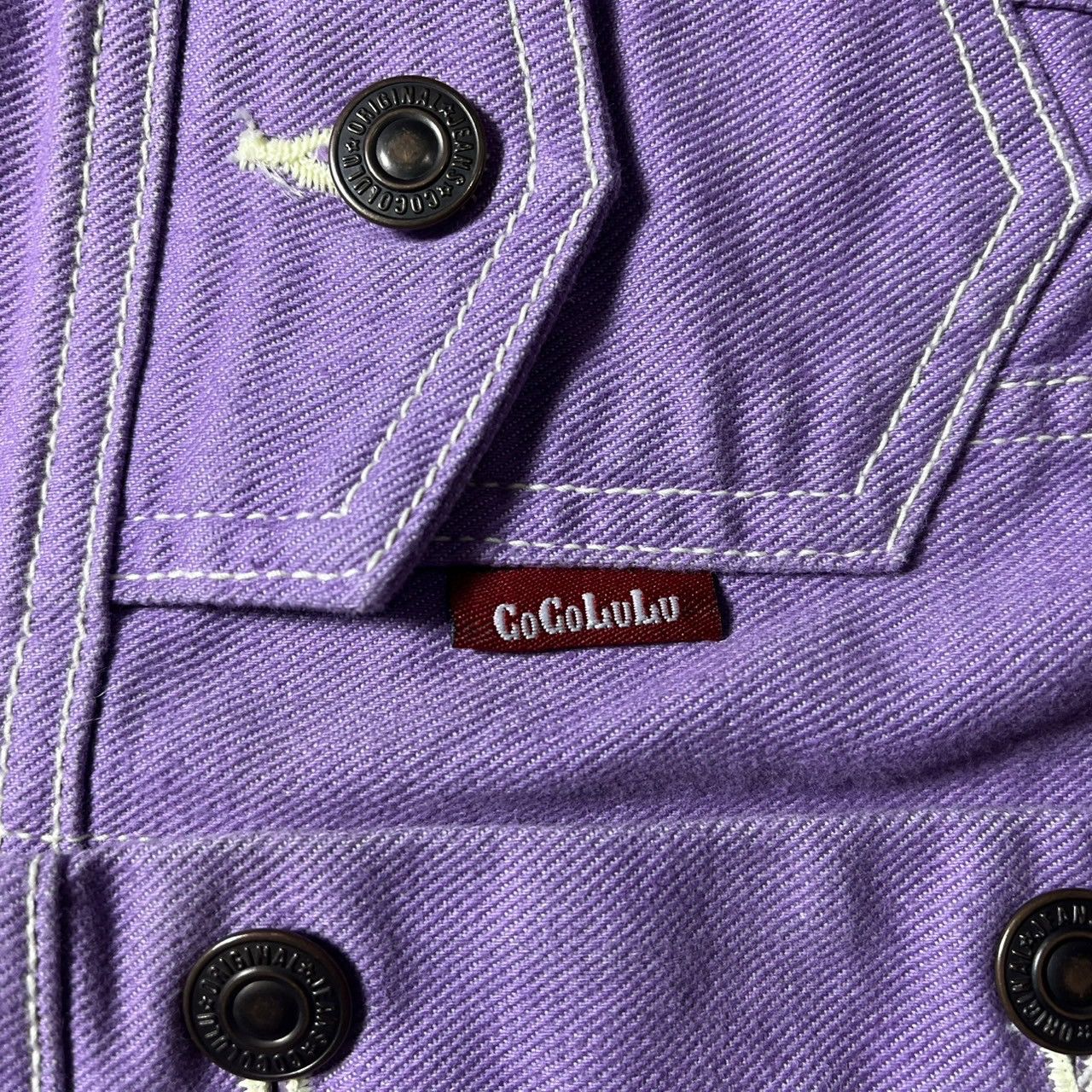Japanese Brand Cocolulu Japanese Brand Purple Denim Jacket Size M / US 6-8 / IT 42-44 - 6 Thumbnail