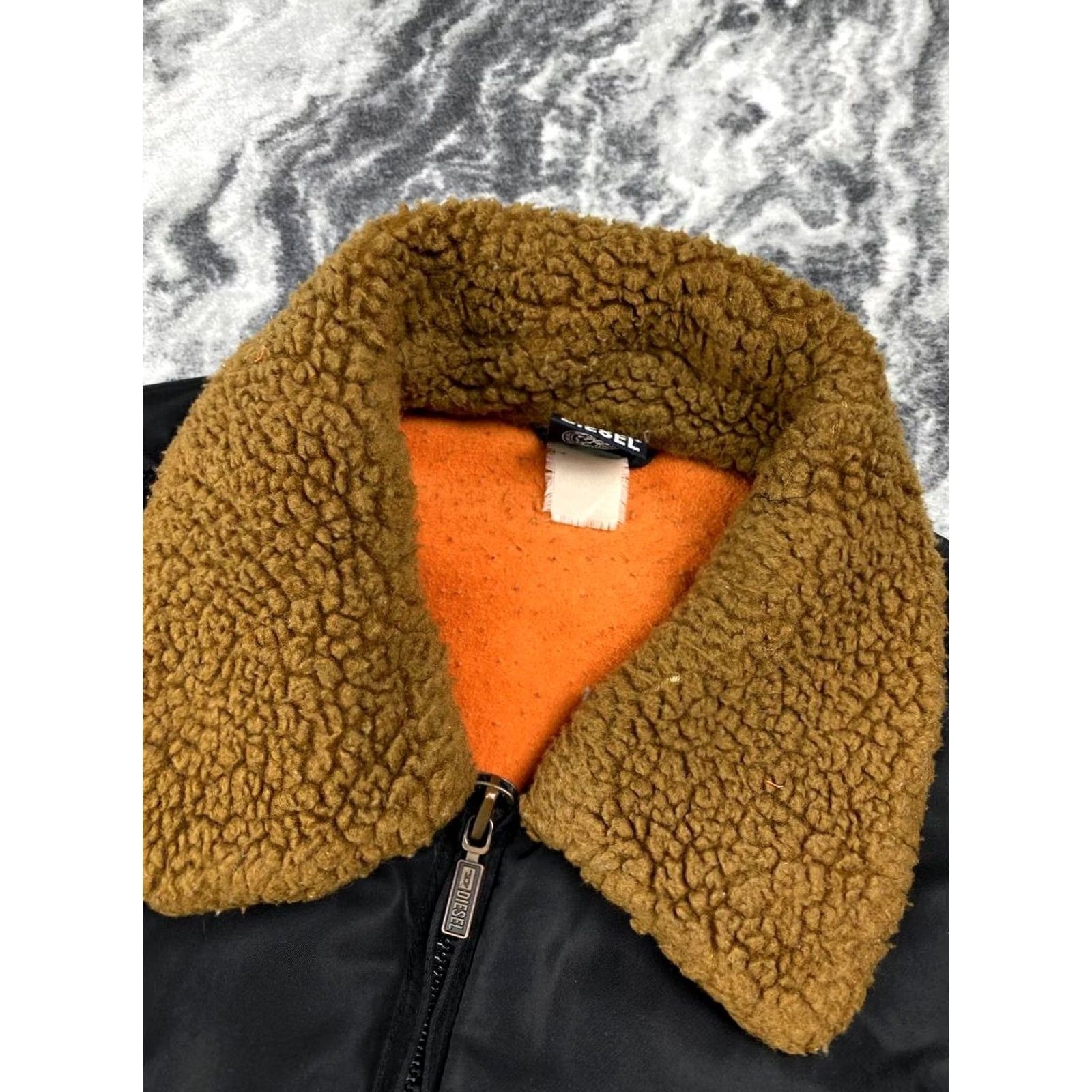 Diesel VINTAGE Diesel Bomber Jacket Men Size 2XL Black Shearling Aviator Size US XXL / EU 58 / 5 - 7 Thumbnail
