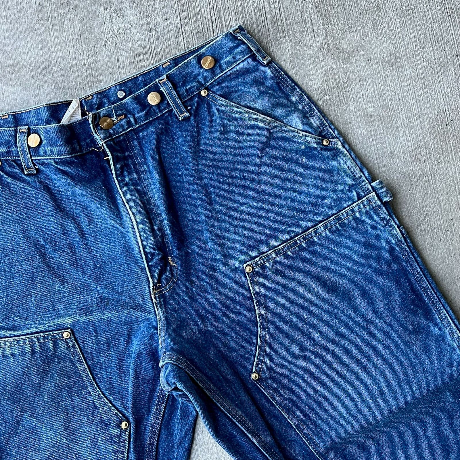 Carhartt × Vintage Carhartt denim blue jean double knee work carpenter pants Size US 34 / EU 50 - 3 Thumbnail