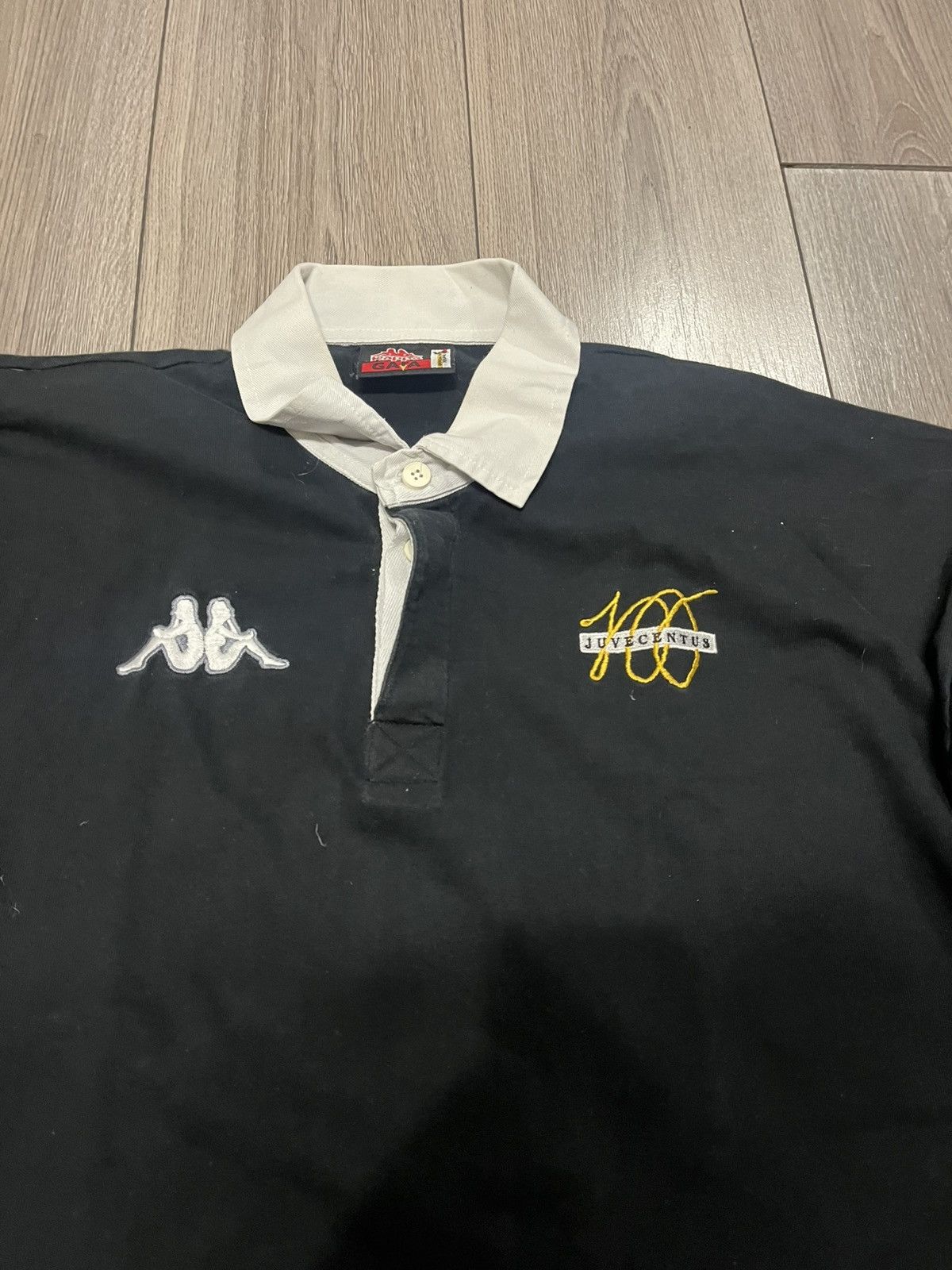 Kappa × Vintage Vintage Kappa Juventus Long Sleeve Polo 1998-1999 Size US XL / EU 56 / 4 - 3 Thumbnail