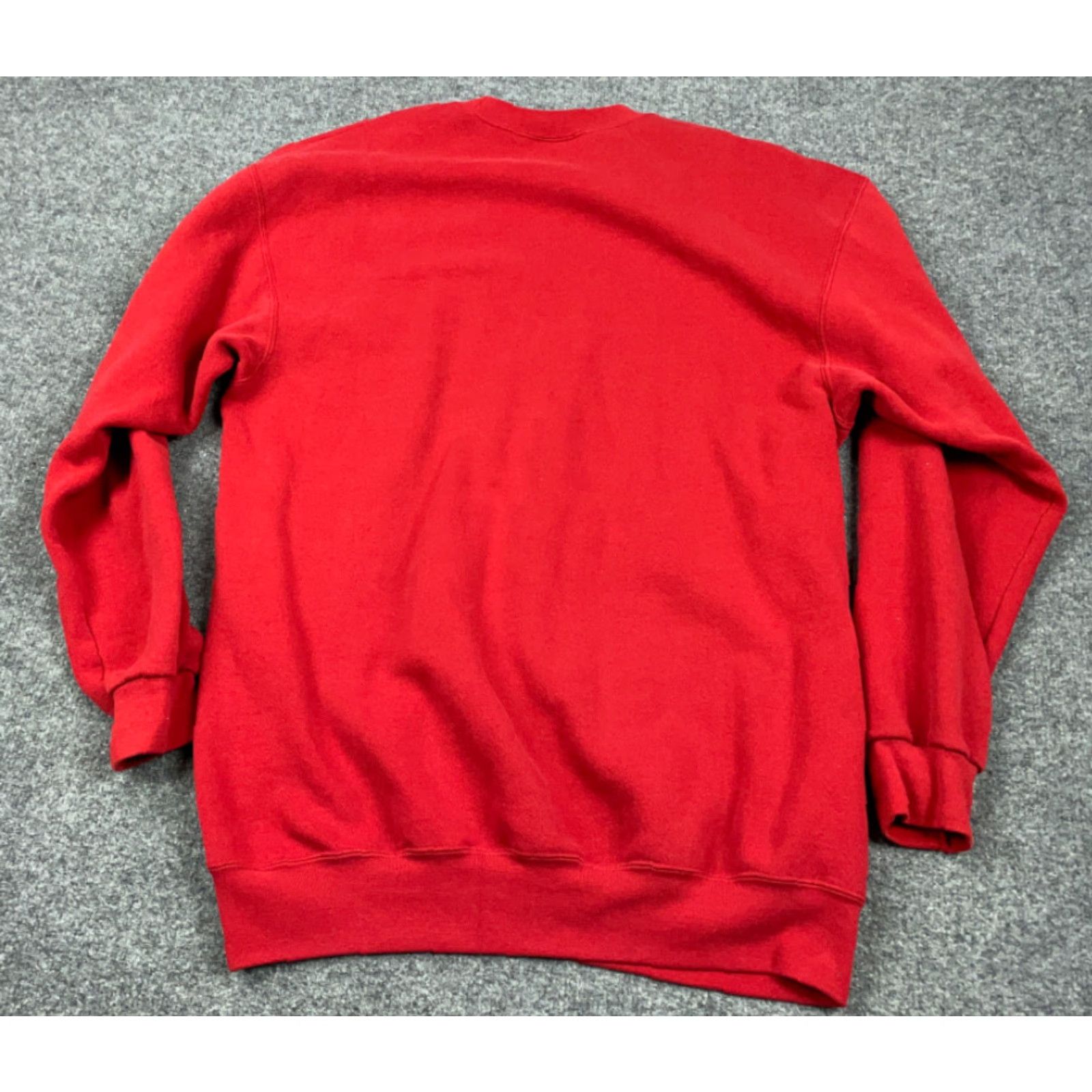Soffe VINTAGE Soffe Sweatshirt Shirt Adult 1X Tall Red 50/50 90s Solid Crew Neck Mens Tall Size US XL / EU 56 / 4 - 2 Thumbnail