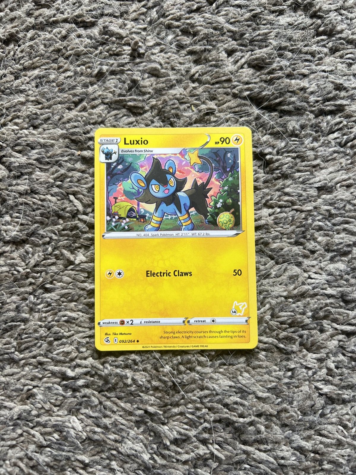 Pokemon 2021 Pokémon Luxio Stage 1 Card Size ONE SIZE - 1 Thumbnail