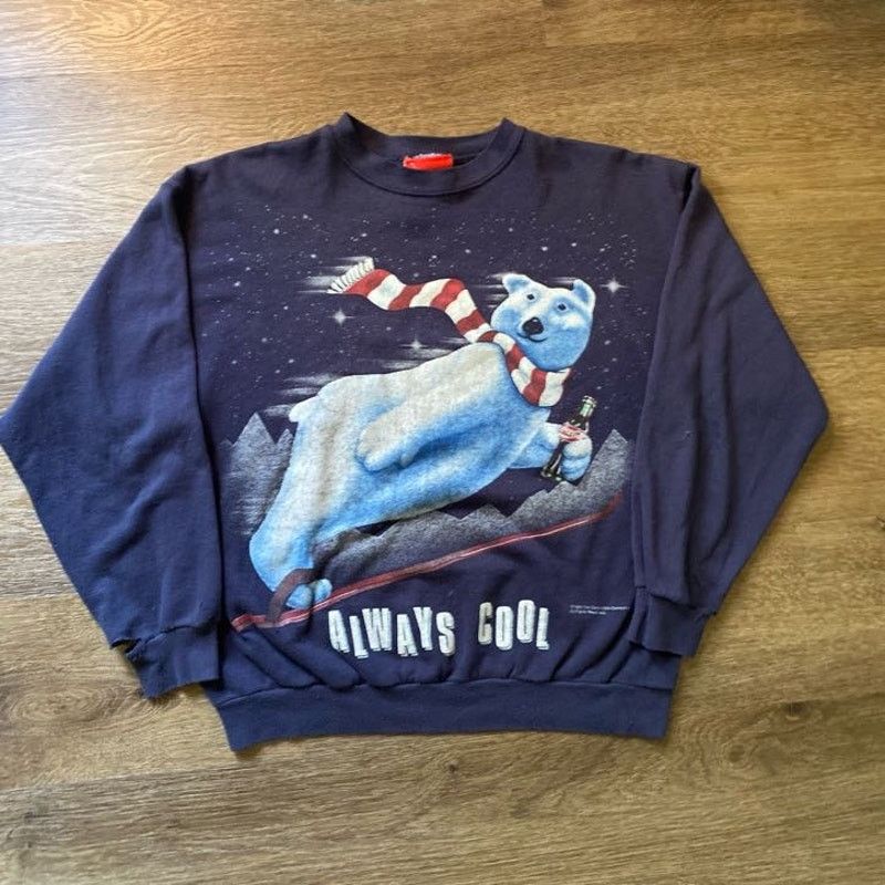 Vintage Vintage Coca Cola Bear Crew Neck Size US L / EU 52-54 / 3 - 1 Thumbnail