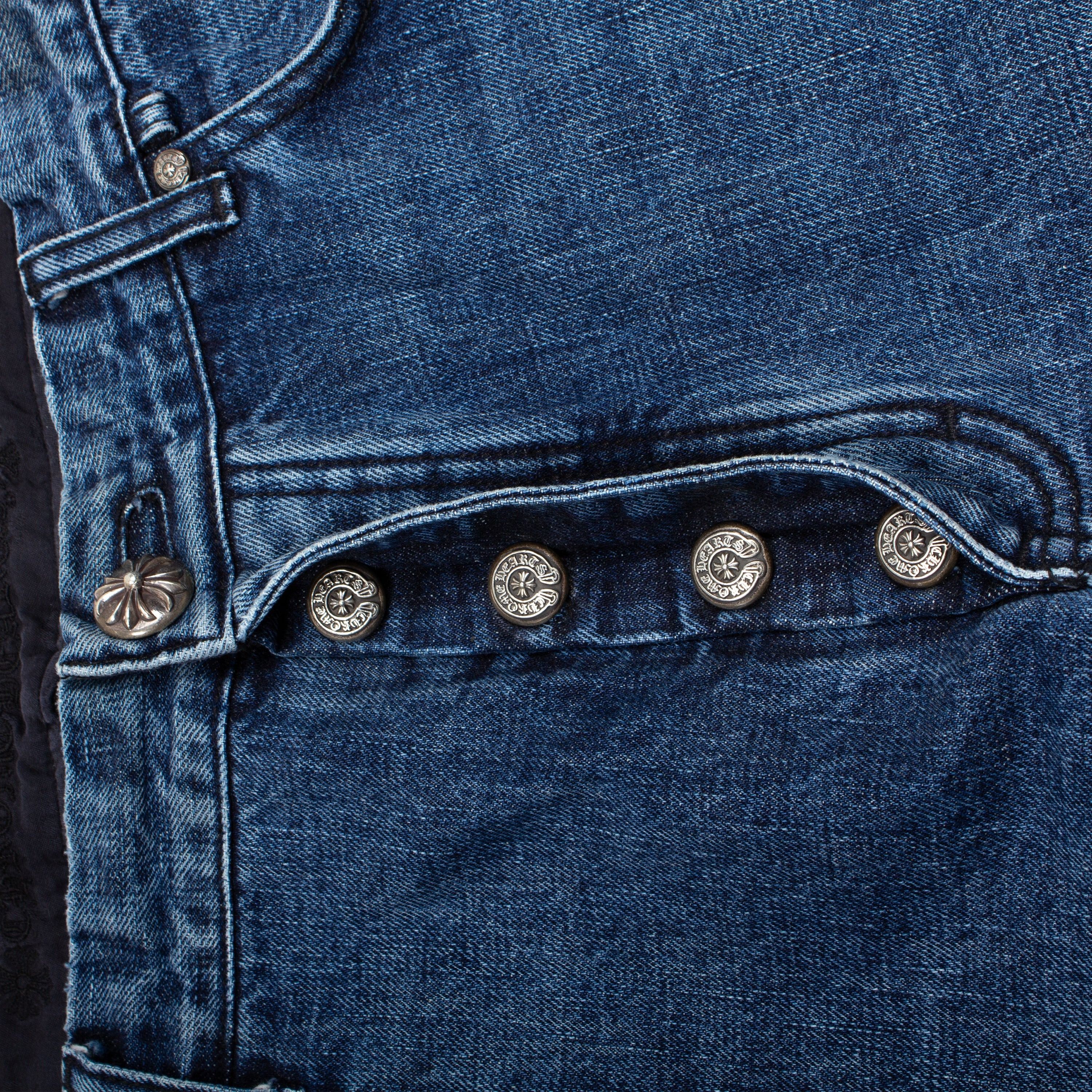 Chrome Hearts CHROME HEARTS COTTON CANDY CROSS PATCH DENIM JEANS 1/1 Size US 40 / EU 56 - 4 Thumbnail