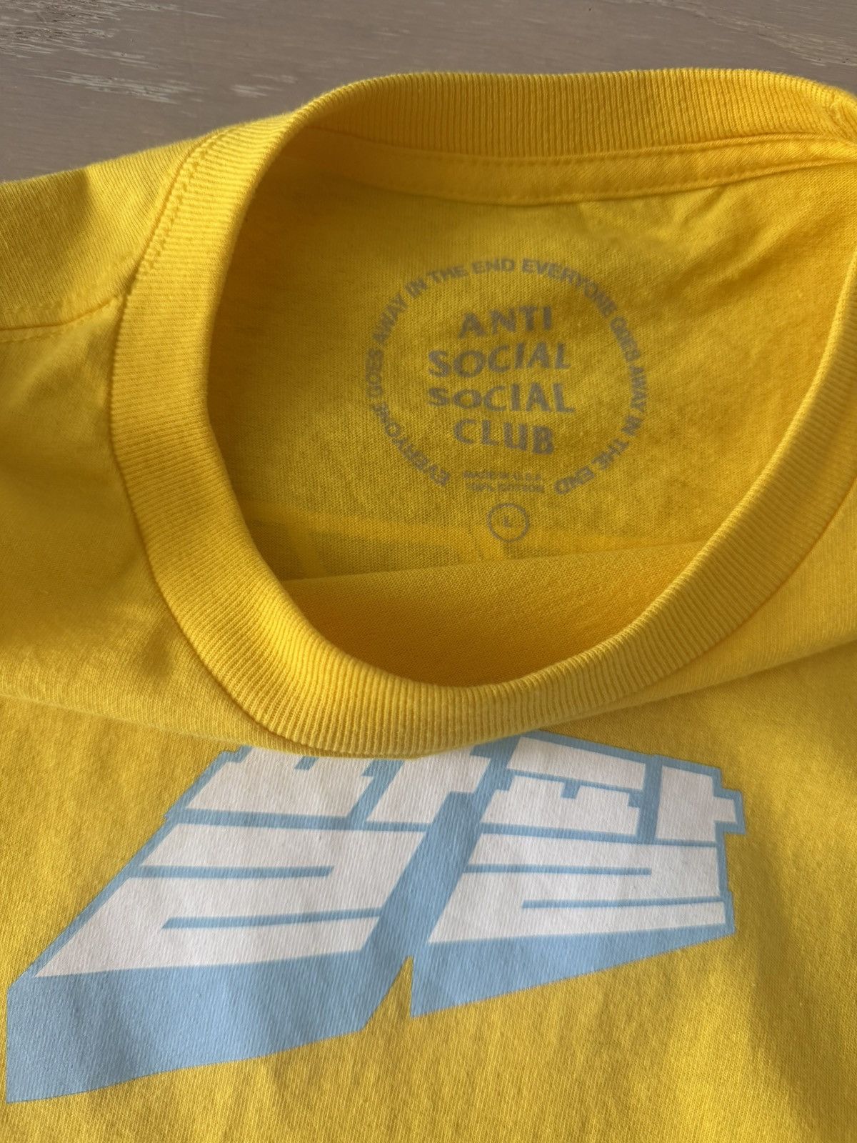 Anti Social Social Club Anti Social Social Club Yellow Logo Tee Shirt Size US L / EU 52-54 / 3 - 2 Thumbnail