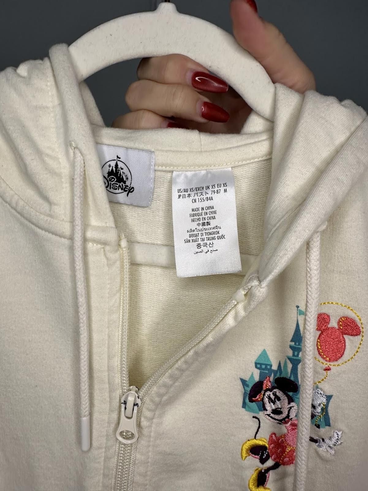 Disney Play In The Park Disneyland Zip Up Hoodie - Sz. XS Size XS / US 0-2 / IT 36-38 - 3 Thumbnail