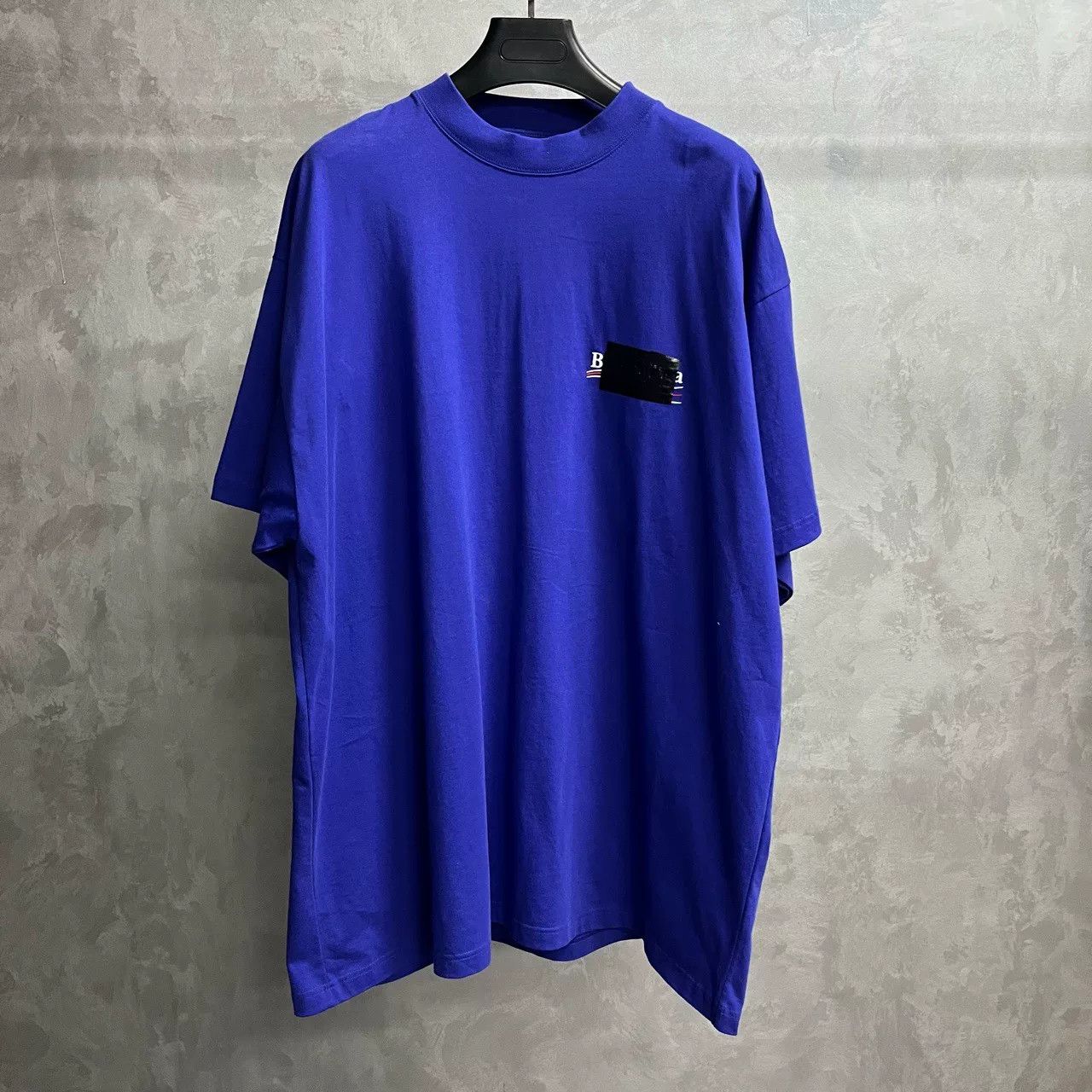 Balenciaga Balenciaga 24 Blue Logo Short-Sleeve T-Shirt Size US S / EU 44-46 / 1 - 1 Thumbnail