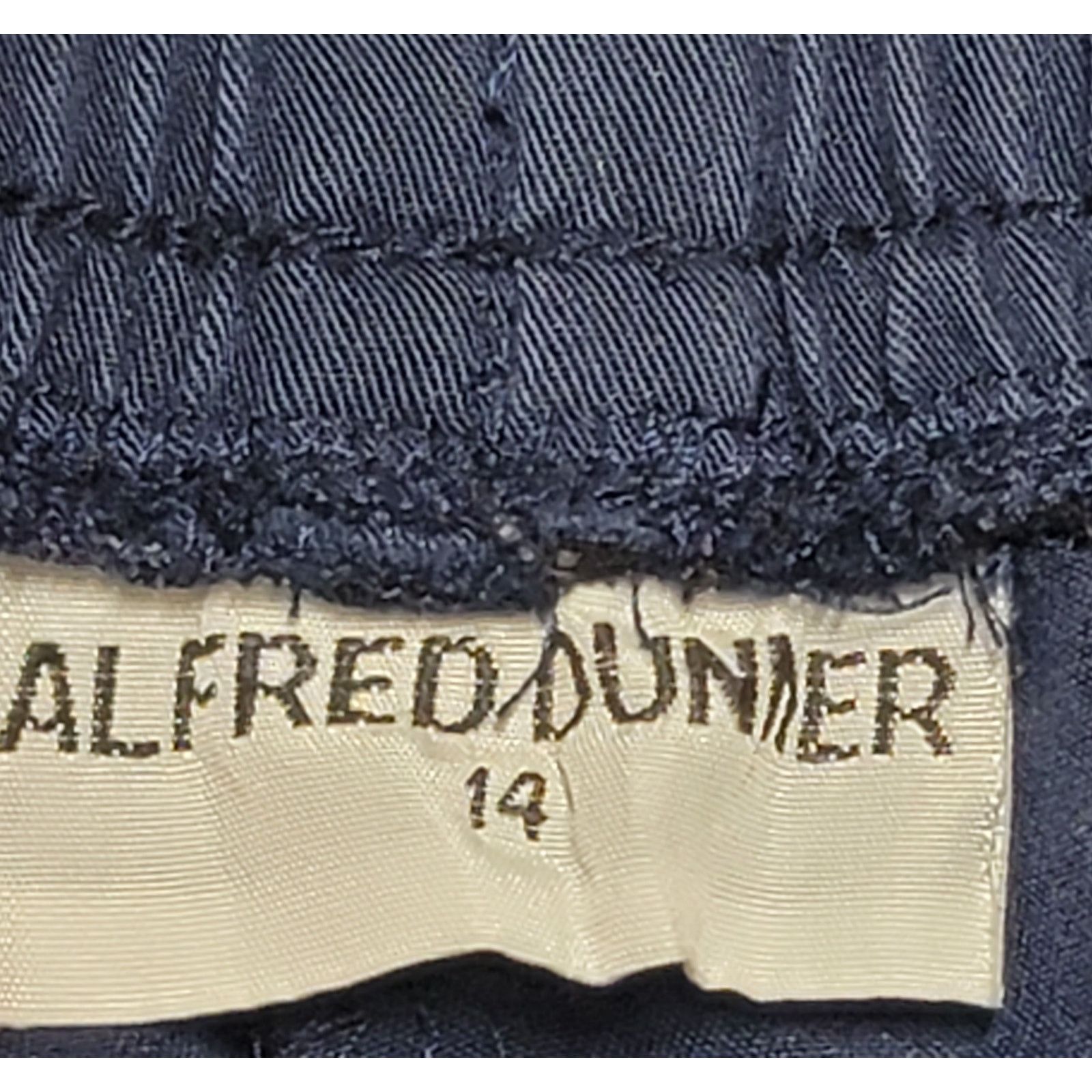 Other Alfred Dunner Blue Pleated Front Pull On Pants 14 Size 36" / US 14 / IT 50 - 3 Thumbnail