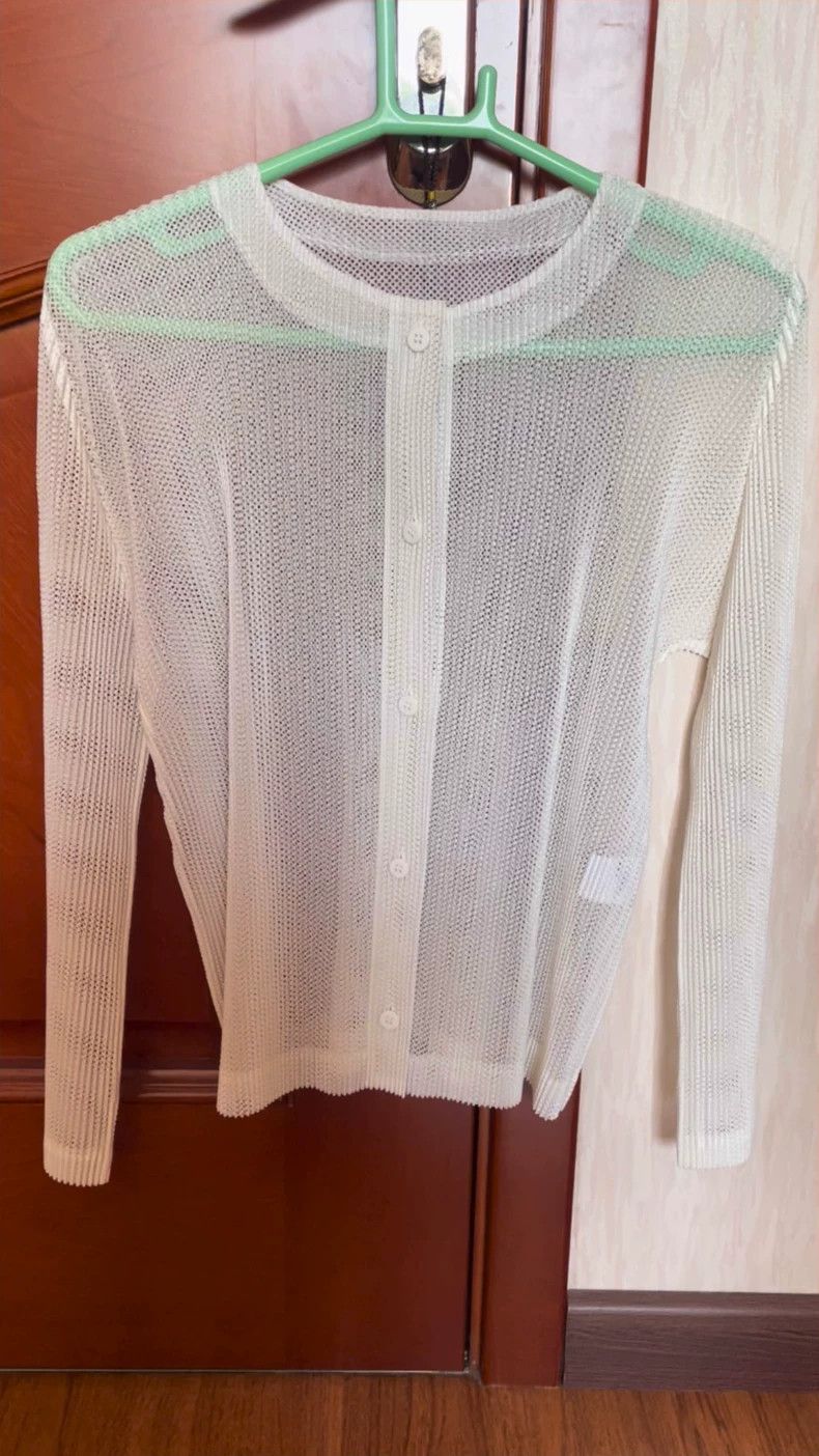 Issey Miyake issey miyake size:3 Pleated button cardigan Size XXS / US 00 / IT 34 - 1 Thumbnail
