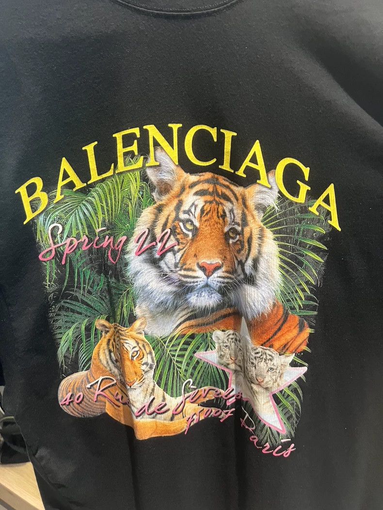 Balenciaga Balenciaga 2022ss Year of the Tiger Tiger Head Short Sleev Size US S / EU 44-46 / 1 - 2 Thumbnail