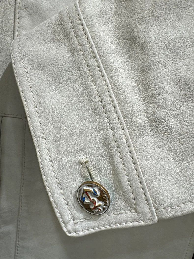 Gucci Gucci Men's white cowhide jacket 2503-Nextarrow Size US M / EU 48-50 / 2 - 4 Thumbnail