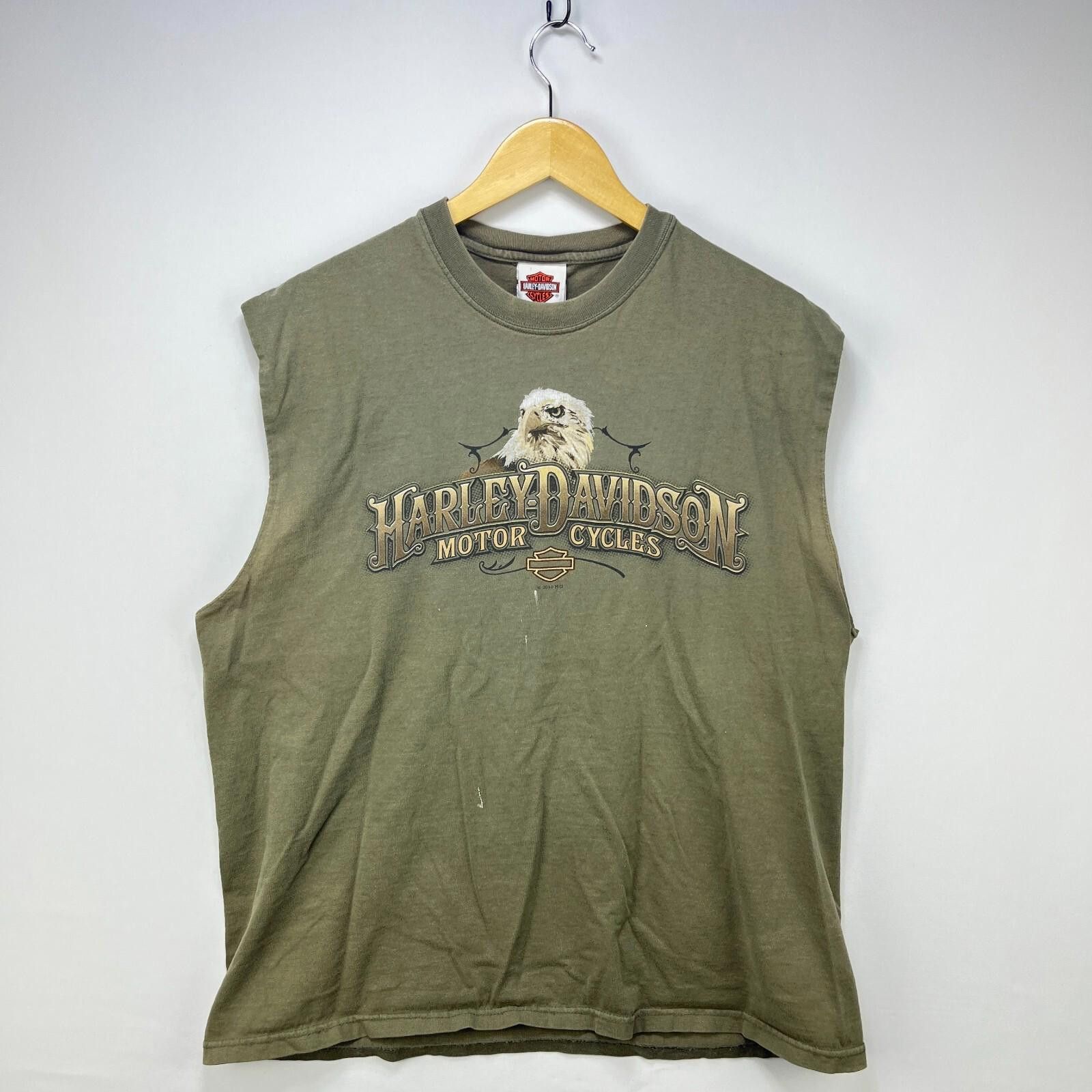 Harley Davidson Vintage Harley-Davidson Sun Faded Sleeveless Shirt XL Eagle Size US XL / EU 56 / 4 - 4 Thumbnail