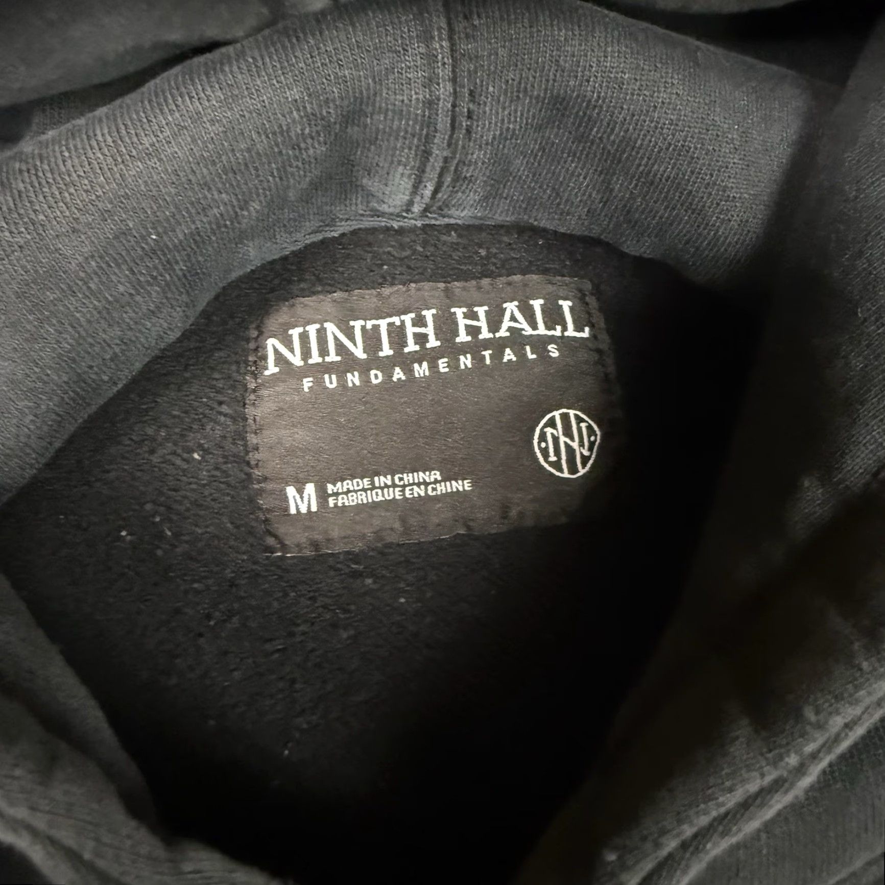 Thrasher Ninth Hall Fundamentals Hoodie Mens Adult Medium Black Boxy Graphic Logo Distressed Vintage-Style Pullover Hooded All Seasons Safe/Seamless Fit Size US M / EU 48-50 / 2 - 6 Thumbnail