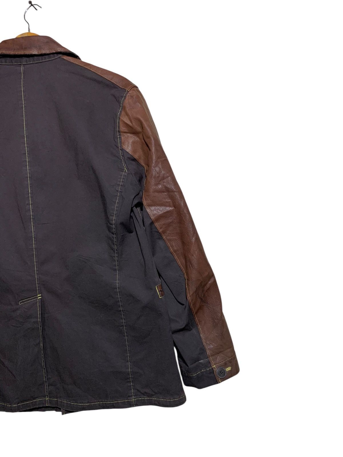 General Research 🔥INBREED JAPAN LEATHER/CANVAS JACKETS Size US L / EU 52-54 / 3 - 7 Thumbnail