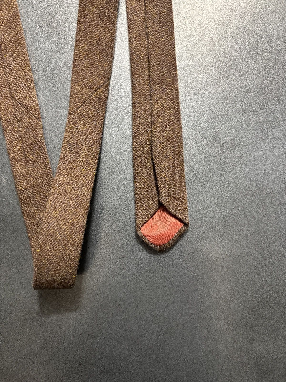 Vintage Vintage Wool Tie Made in England Necktie 1960s 1970s Saxony Size ONE SIZE - 10 Thumbnail