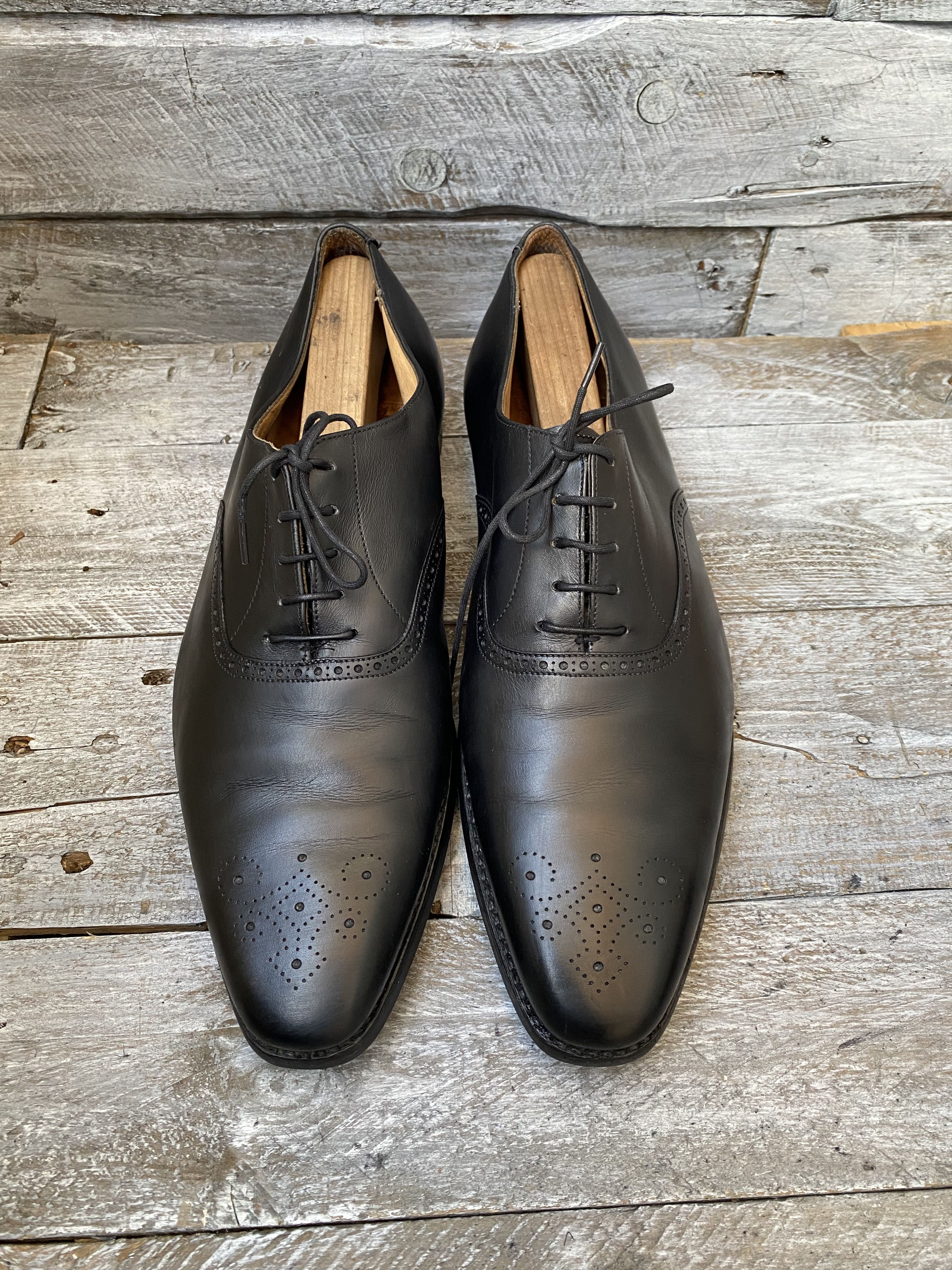 Crockett & Jones Crockett and jones oxford black leather shoes Uk 10.5E Size US 11.5 / EU 44-45 - 5 Thumbnail