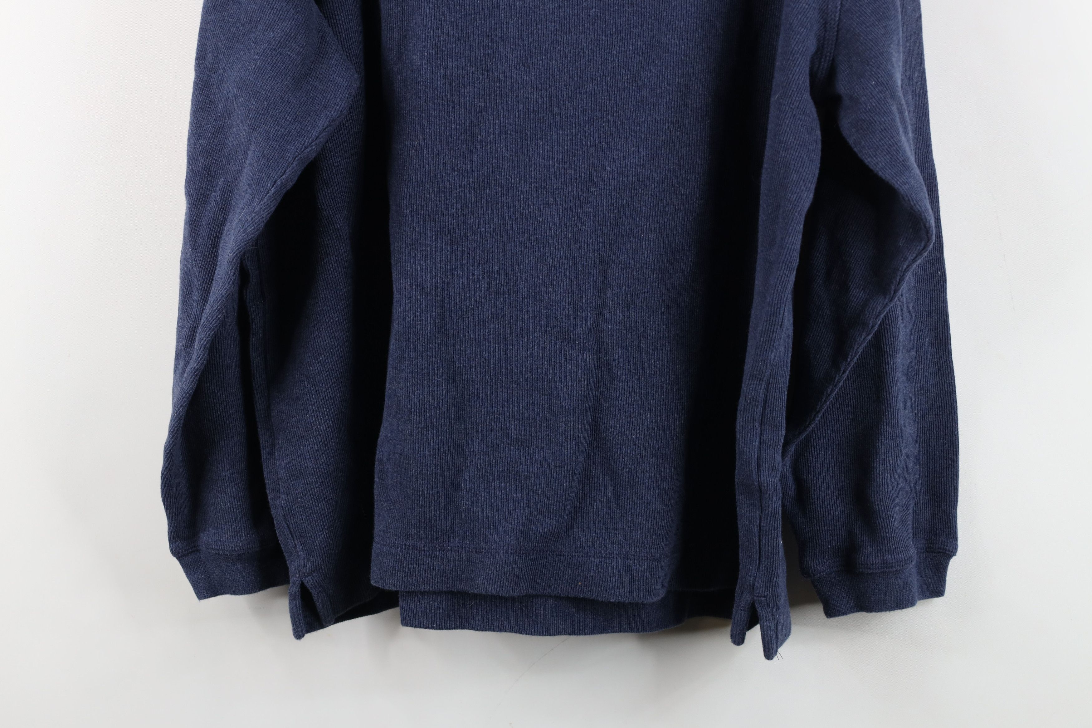 Vintage Vintage 90s Streetwear Ribbed Long Sleeve Henley T-Shirt Size US L / EU 52-54 / 3 - 13 Thumbnail