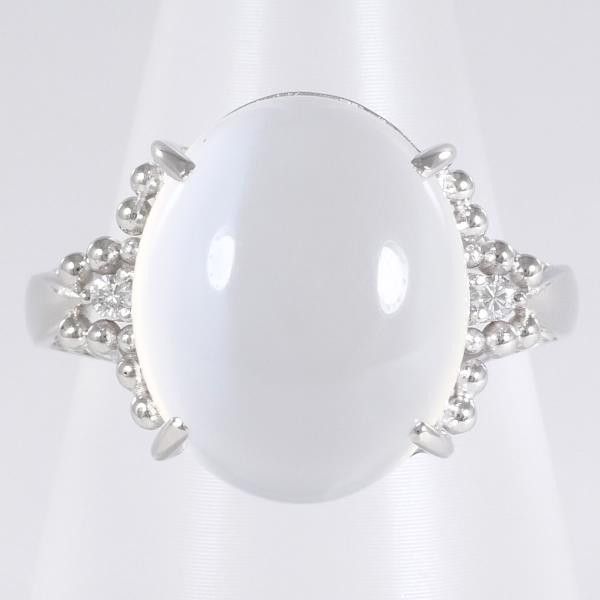 Other Other PT900 Platinum Moonstone Ring Metal Ring in Excellent Condition Size ONE SIZE - 1 Thumbnail