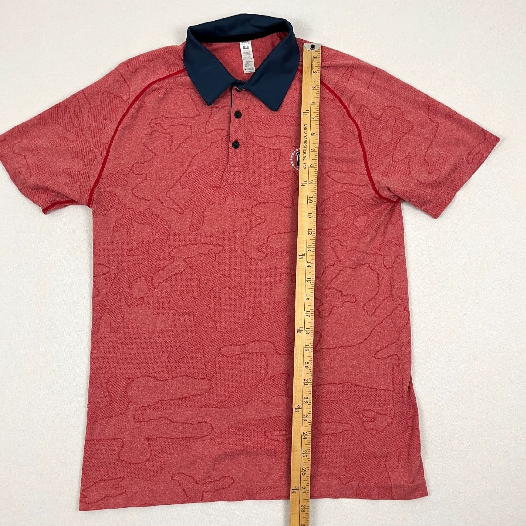 Vintage UNRL Polo Shirt Mens M Red Camo Barstool Sports Active Golf Performance Preppy Size US M / EU 48-50 / 2 - 5 Thumbnail