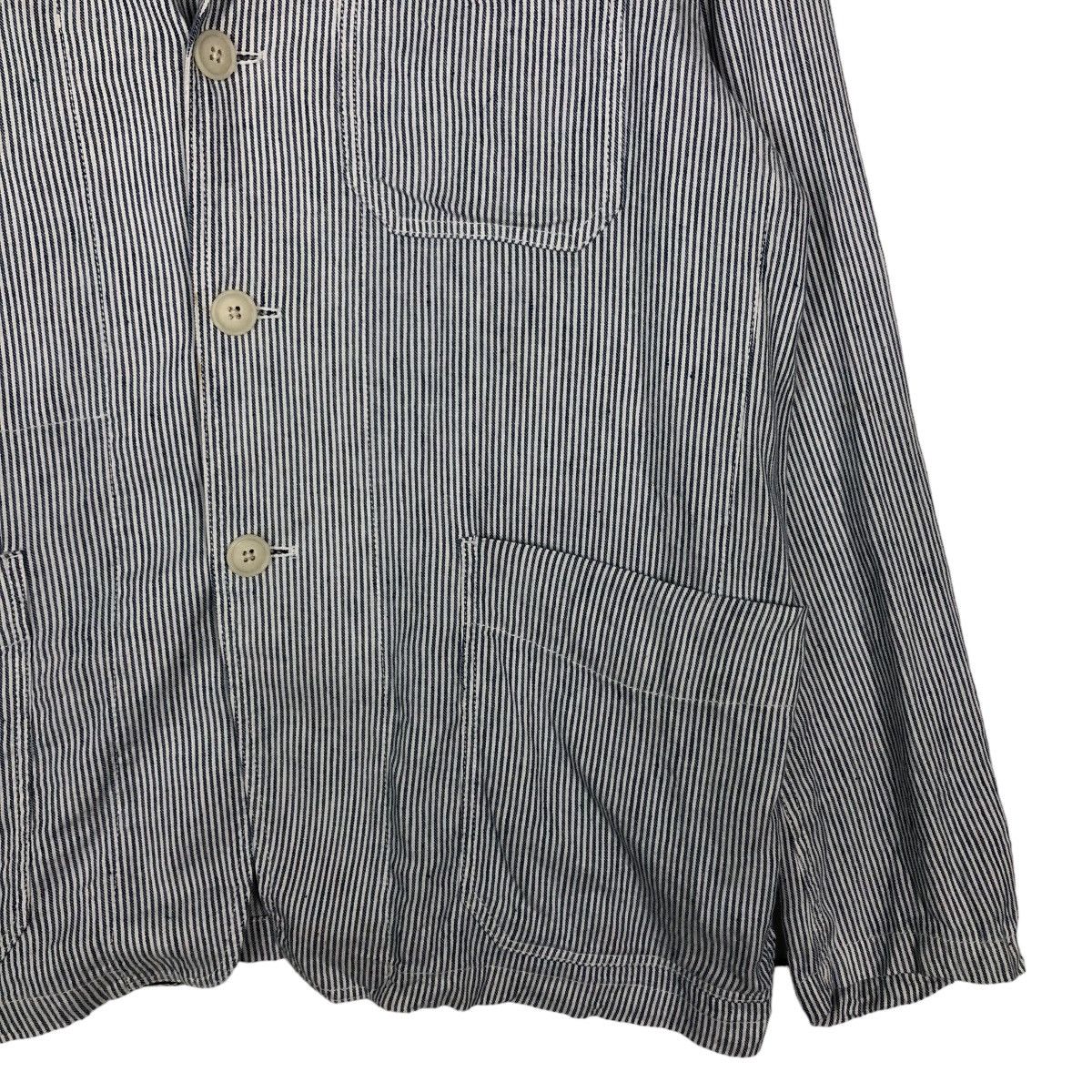 Japanese Brand 🔥Vintage Hickory Chore Jacket Uniqlo Japan Issey Miyake Size US XL / EU 56 / 4 - 5 Thumbnail