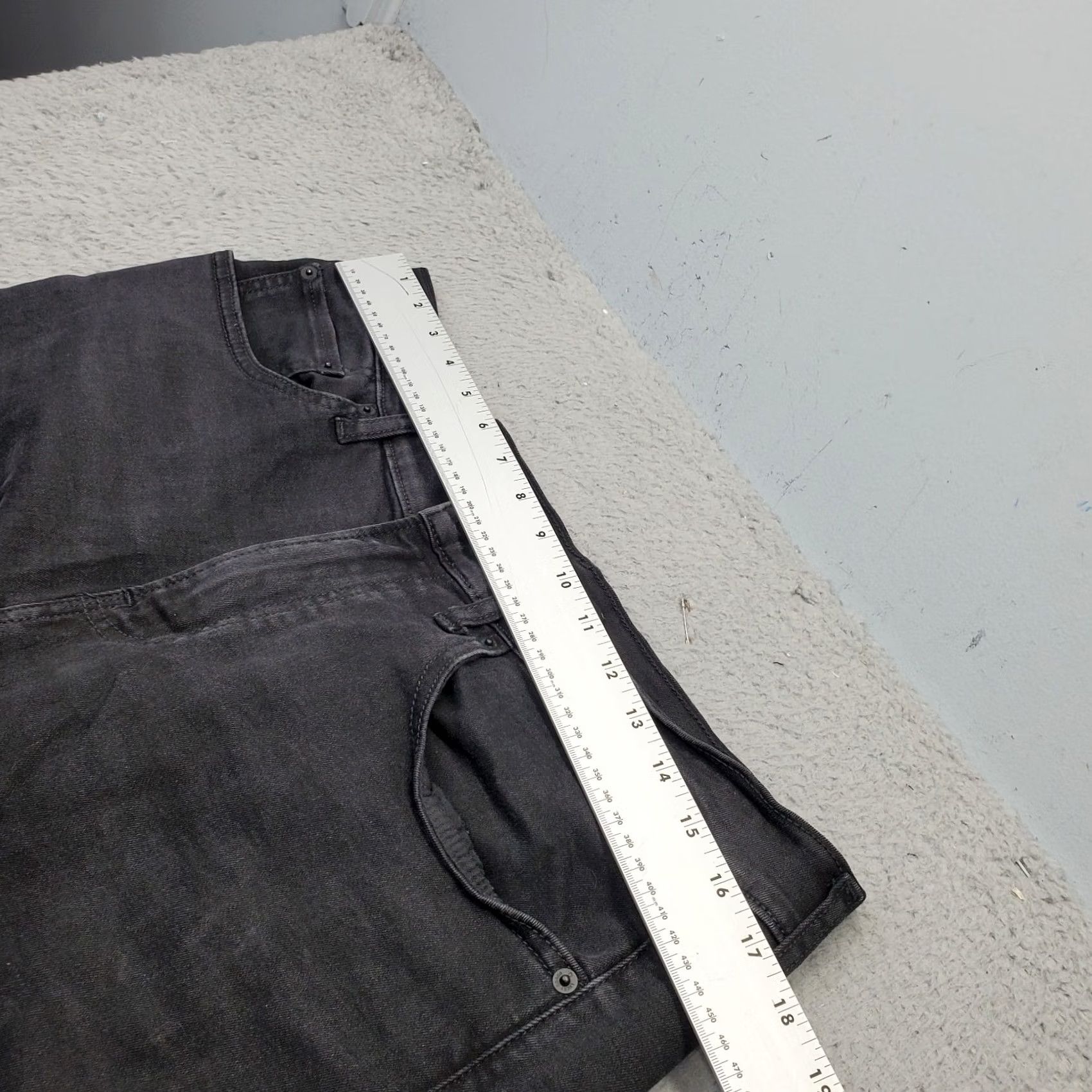 Lucky Brand Lucky Brand Jeans Mens 34/32 Black Denim Stretch Streetwear Grunge Straight Leg Shirt Size US 34 / EU 50 - 3 Thumbnail