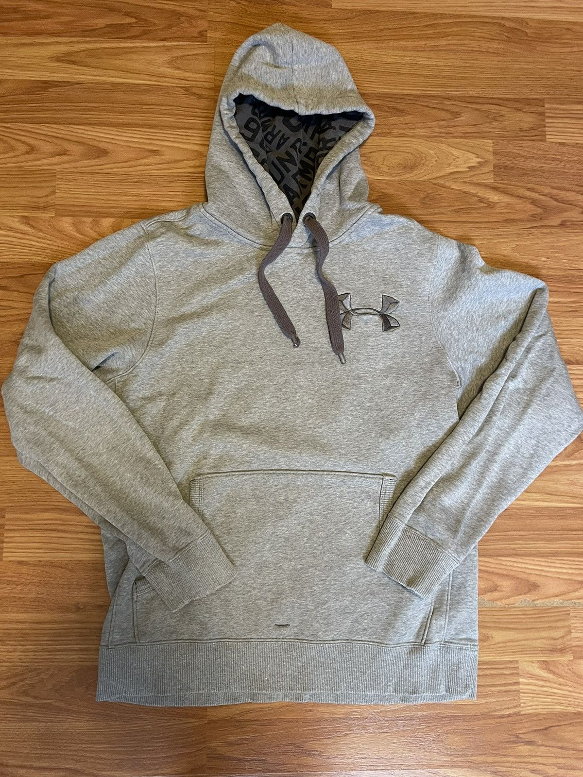 Under armor grey hoodie hotsell