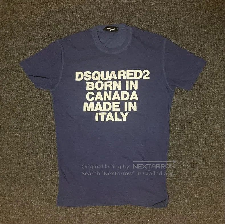 Dsquared2 DSQUARED2 Blue Short Sleeve Graphic T. Size US M / EU 48-50 / 2 - 2 Thumbnail