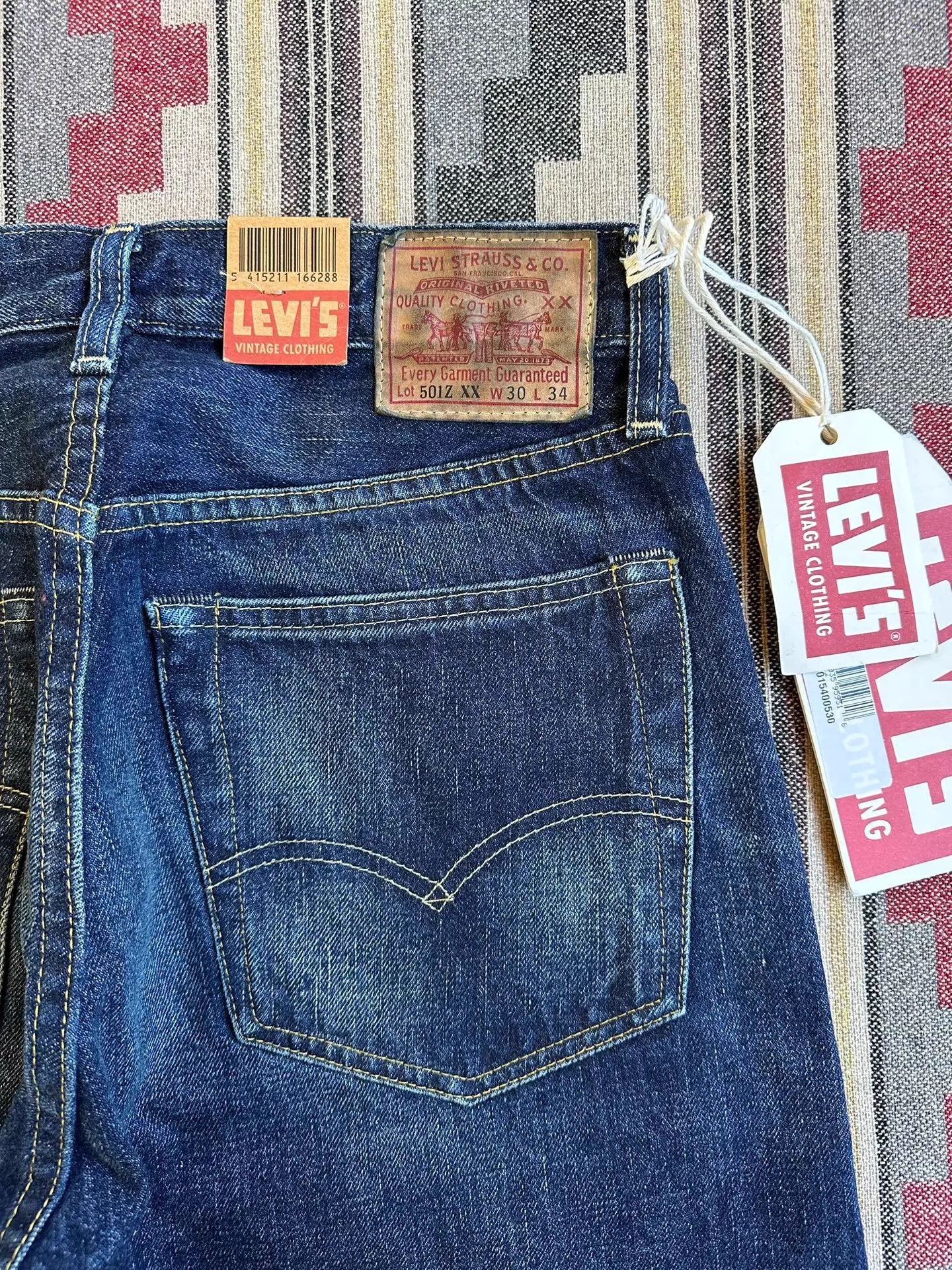 Levi's Levi's LVC 1954 501ZXX 50154-0053 Vintage Raw Selvedge 501 Size US 30 / EU 46 - 5 Thumbnail