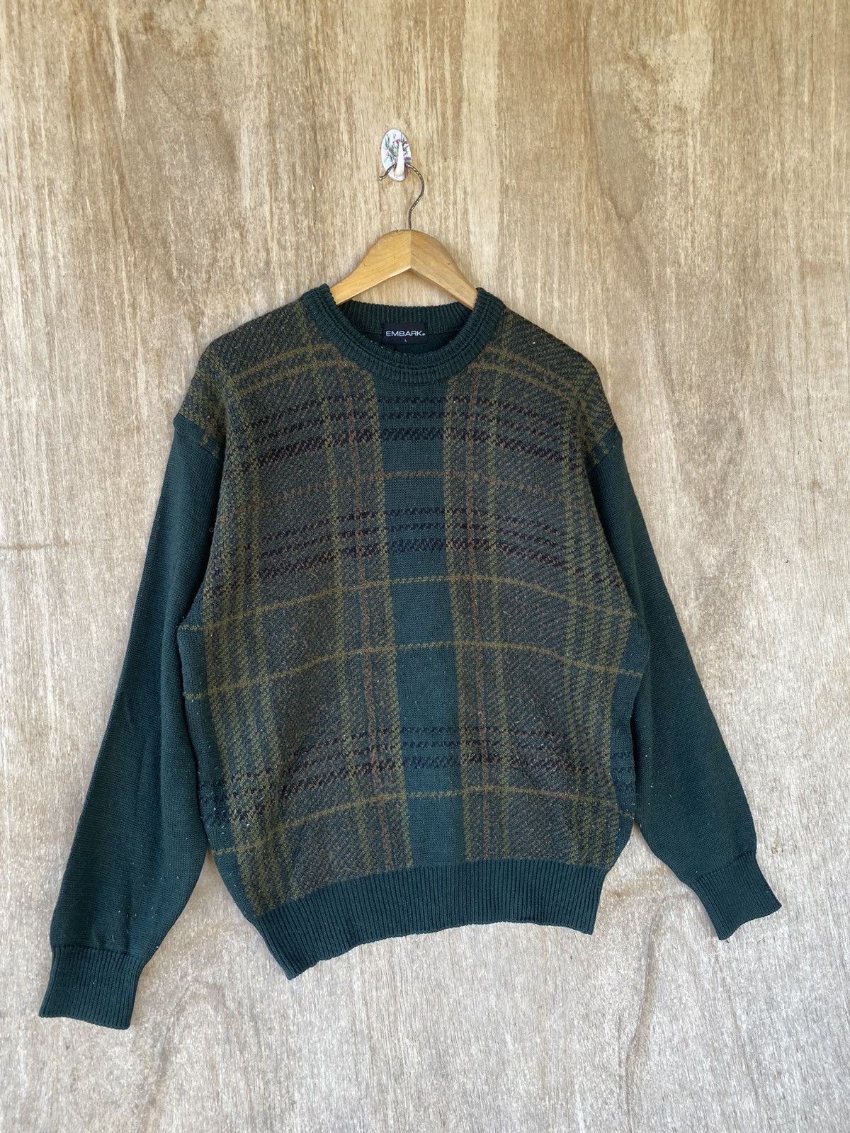 Japanese Brand × Vintage 🚀SALE🚀EMBARK KNITED JUMPER MADE IN JAPAN Size US L / EU 52-54 / 3 - 3 Thumbnail