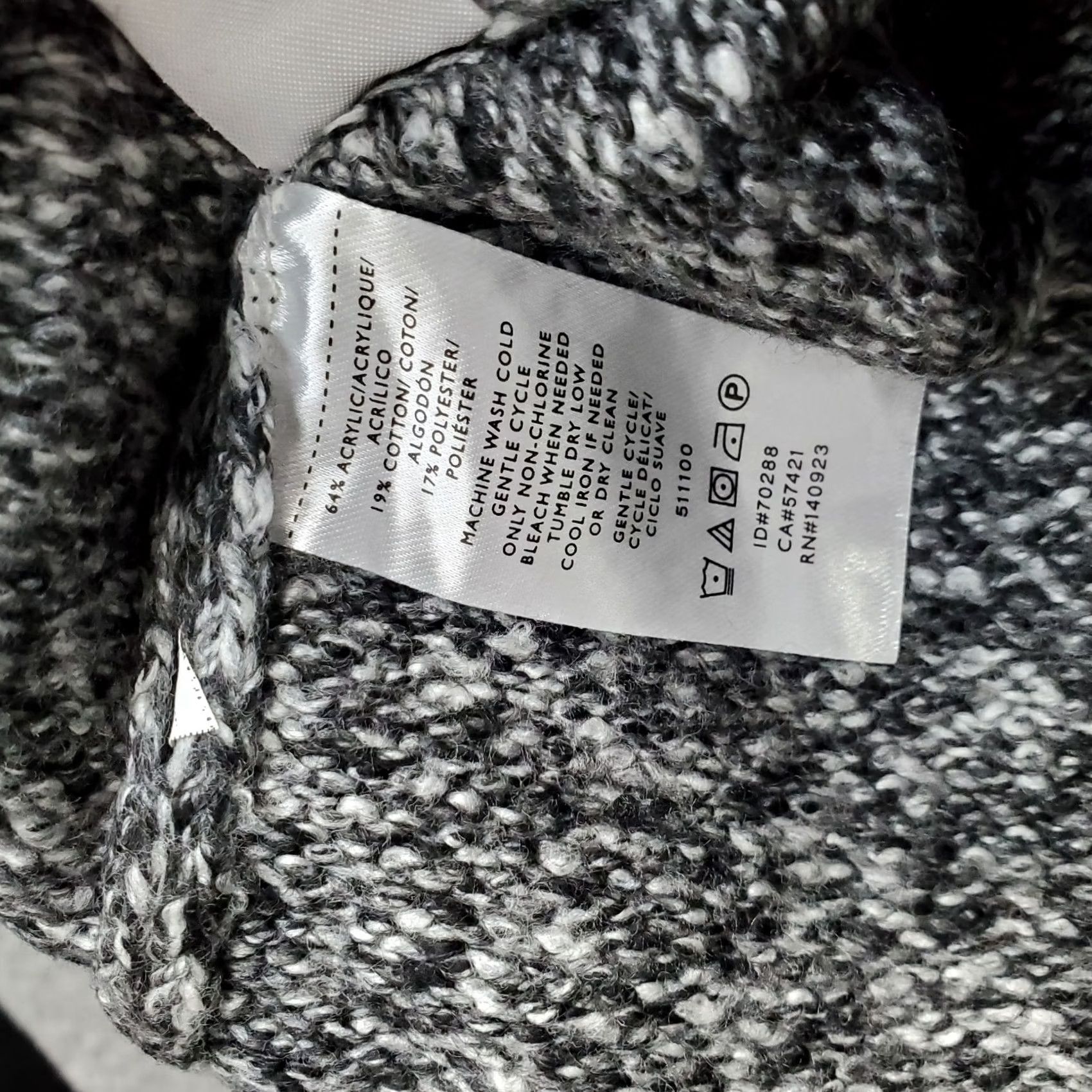 Lou & Grey Lou & Grey For Loft Sweater Womens Small Gray Knit Long Sleeve Mock Neck Pullover XS? Size S / US 4 / IT 40 - 6 Thumbnail