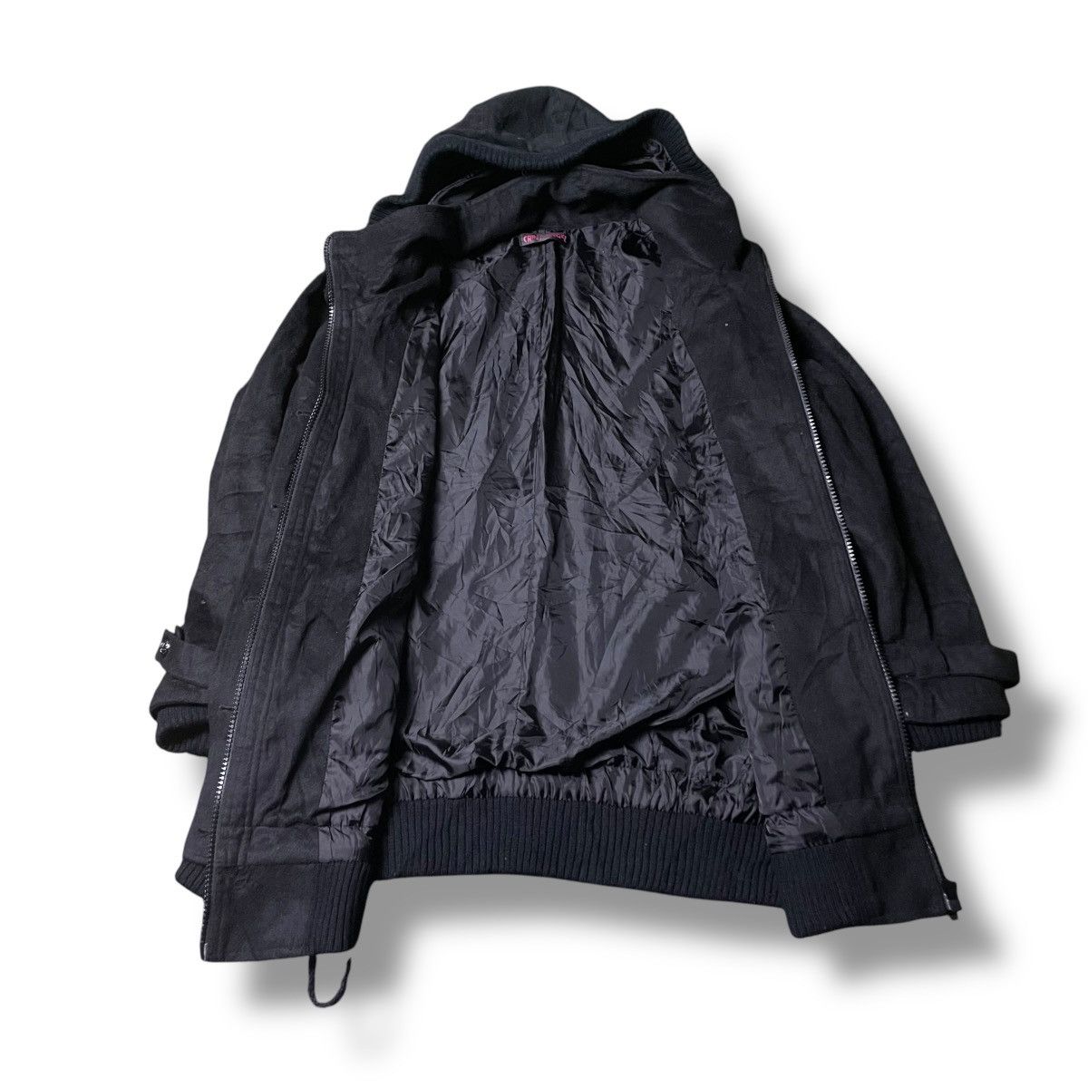If Six Was Nine × Japanese Brand × Yasuyuki Ishii CRAZY ANGEL BUTTON UP ZIPPER PUNK GOTHIC WOOL HOODIE JACKET Size US XXL / EU 58 / 5 - 10 Thumbnail