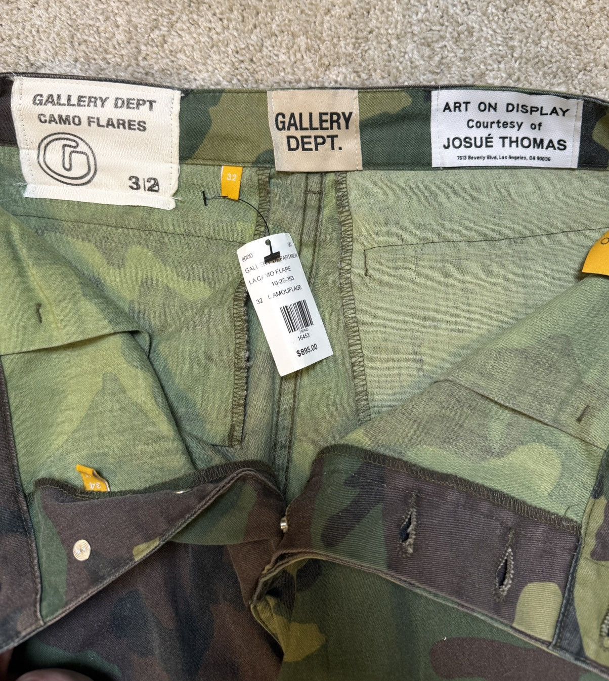 Gallery Dept. Gallery Dept. LA Flare Paint Splatter Camo Pants Size US 32 / EU 48 - 3 Thumbnail