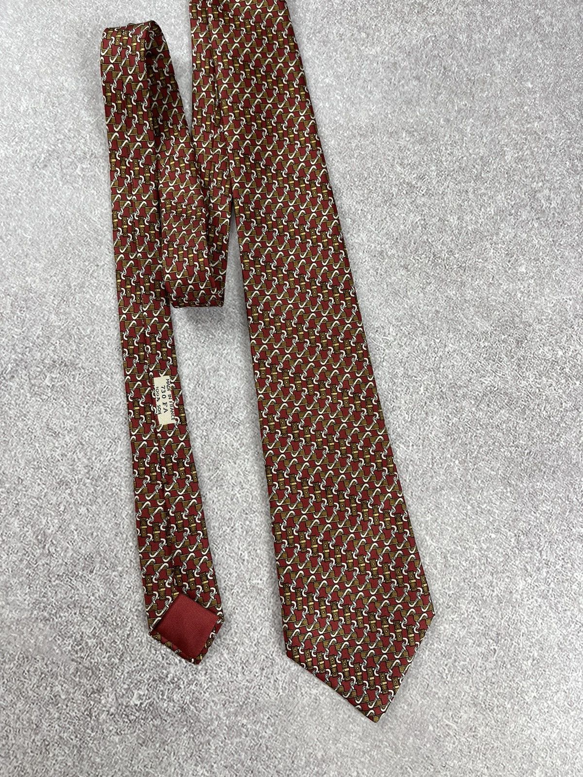 Hermes × Vintage Vintage Hermes Paris Silk Tie Size ONE SIZE - 4 Thumbnail